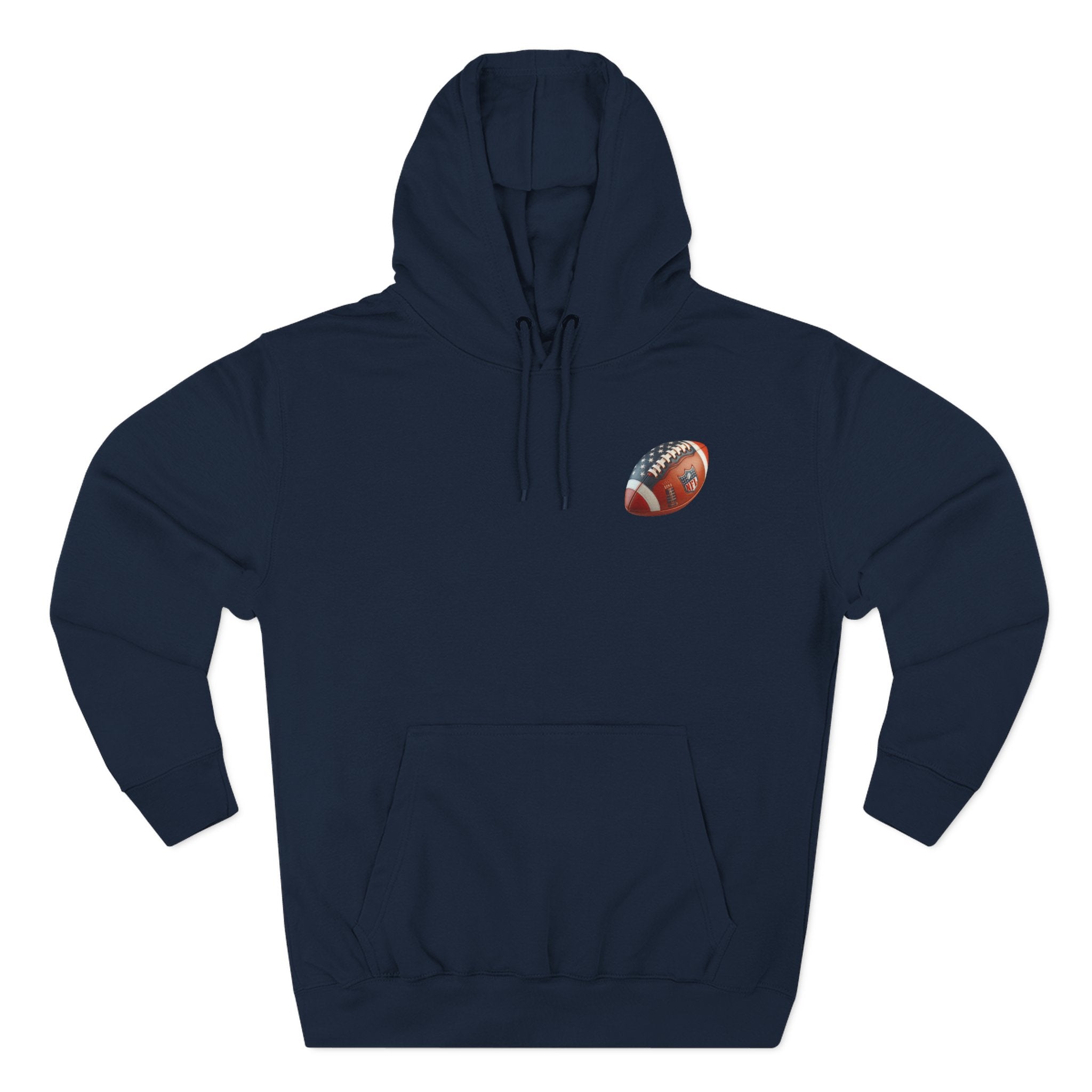 Skull Football Helmet Hoodie Men's Athletic Fleece Pullover
