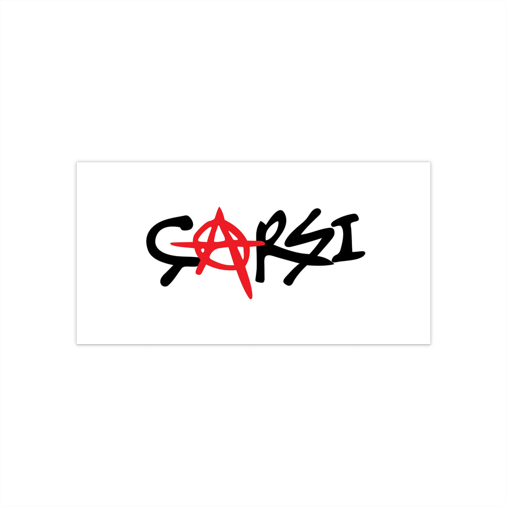 Garsi Anarchy Logo Bumper Sticker | Punk Graffiti Car Decal