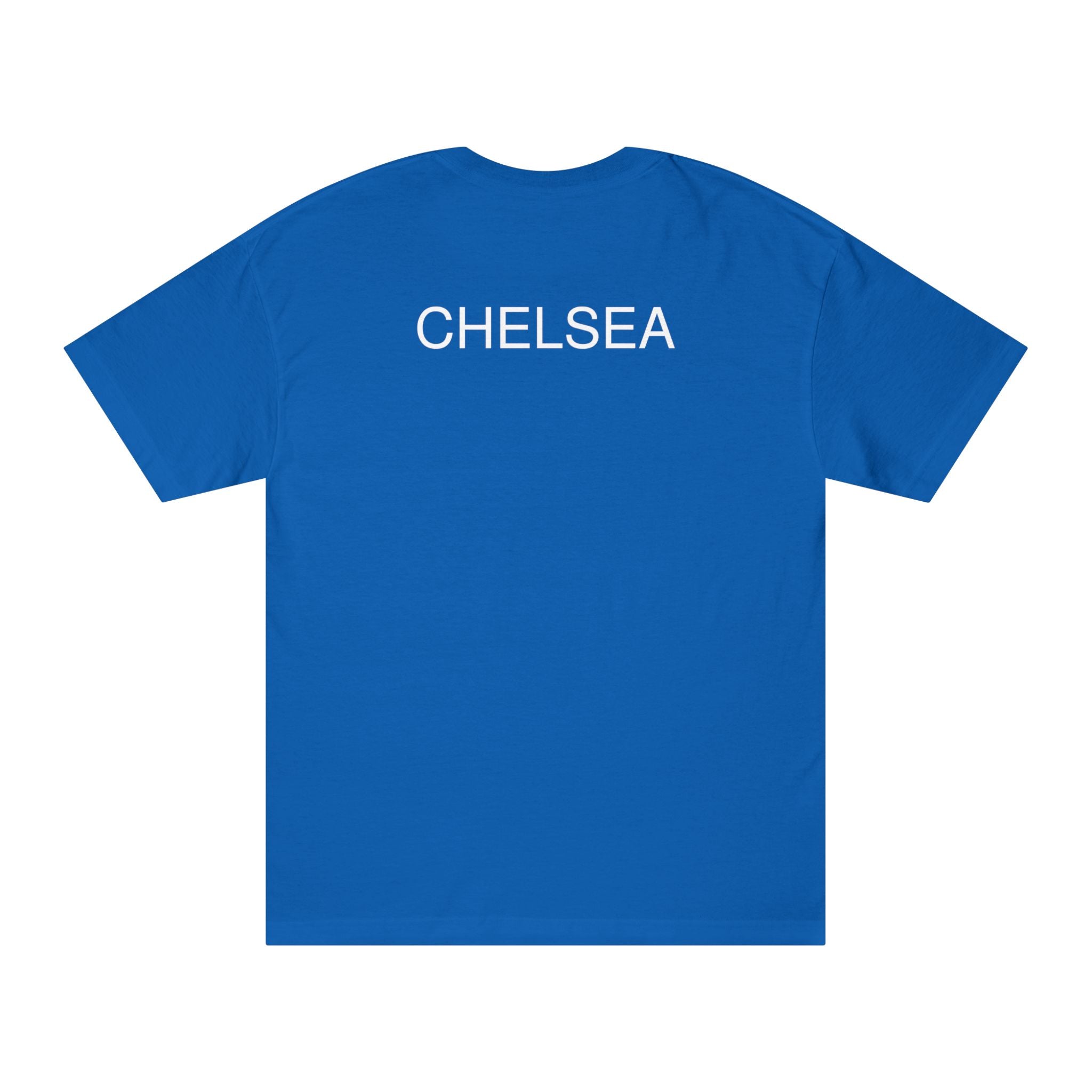 Chelsea Football Club Tee Minimal Crest Front & CHELSEA Back