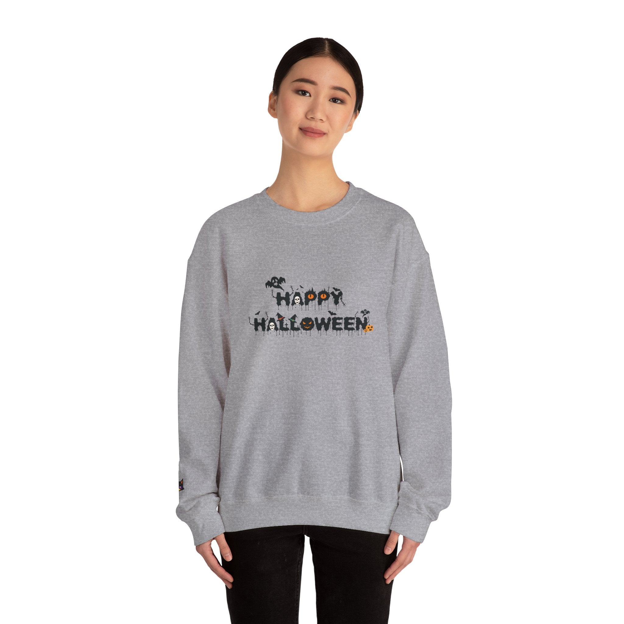 Halloween Unisex Sweatshirt, Women's Men's Crewneck Pullover, Spooky Design, Fall Sweatshirt, Autumn Apparel, Halloween Costume, Cozy