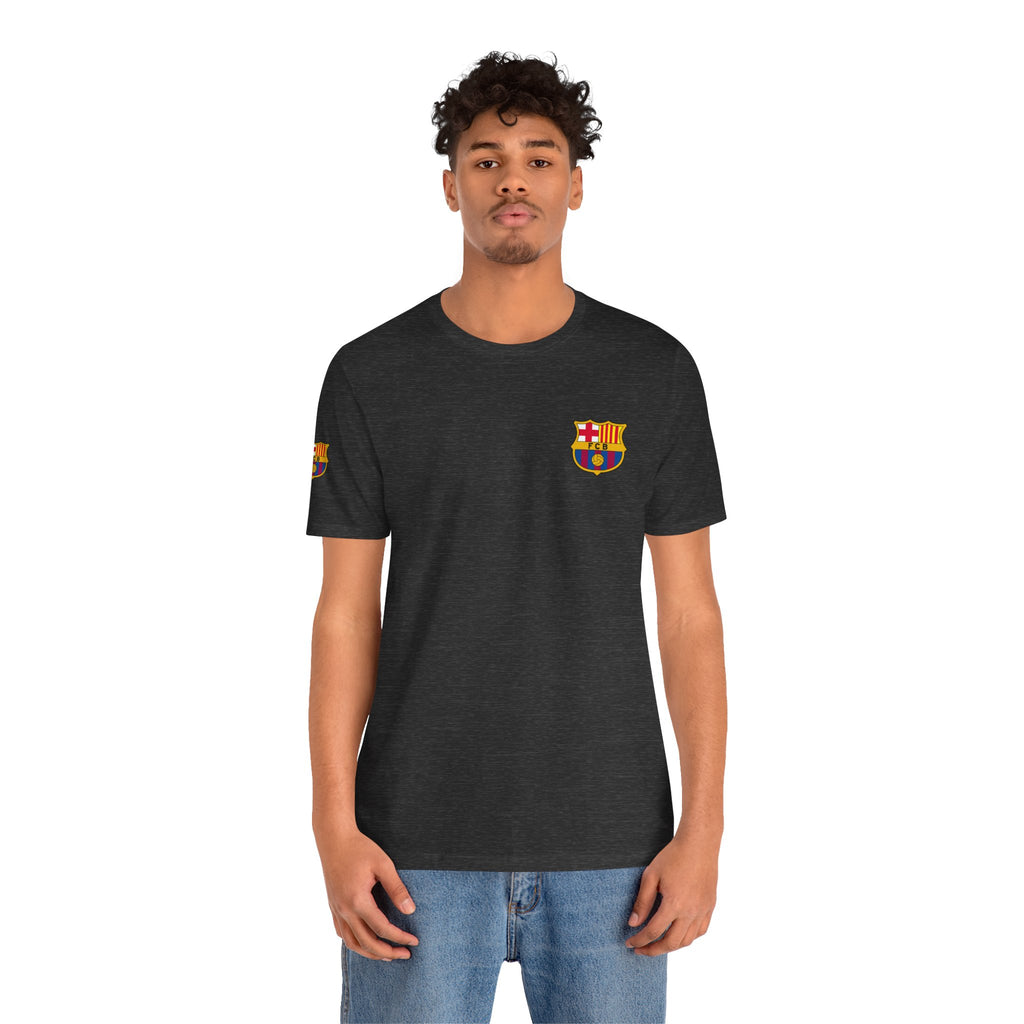 Barcelona Crest T‑Shirt  Minimal Football Fan Tee