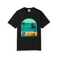 California Beach Surf T-Shirt  Retro Palm Trees & ‘SURFING’ Graphic