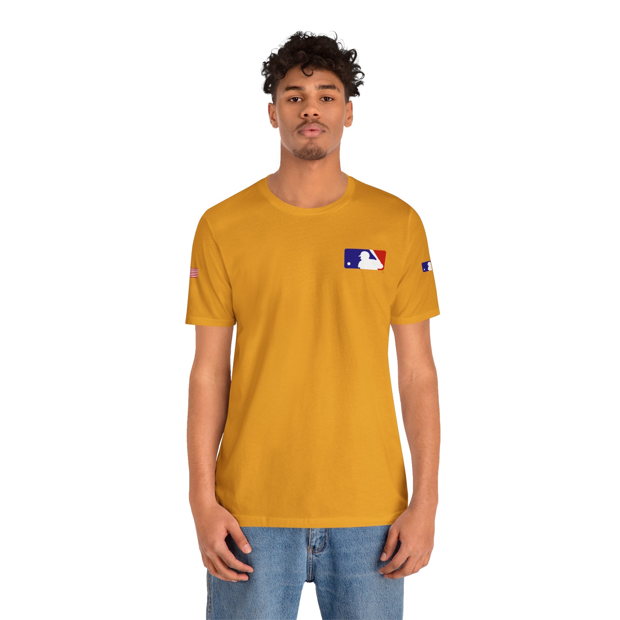 Baseball Logo T-Shirt  Minimal Chest Patch Tee
