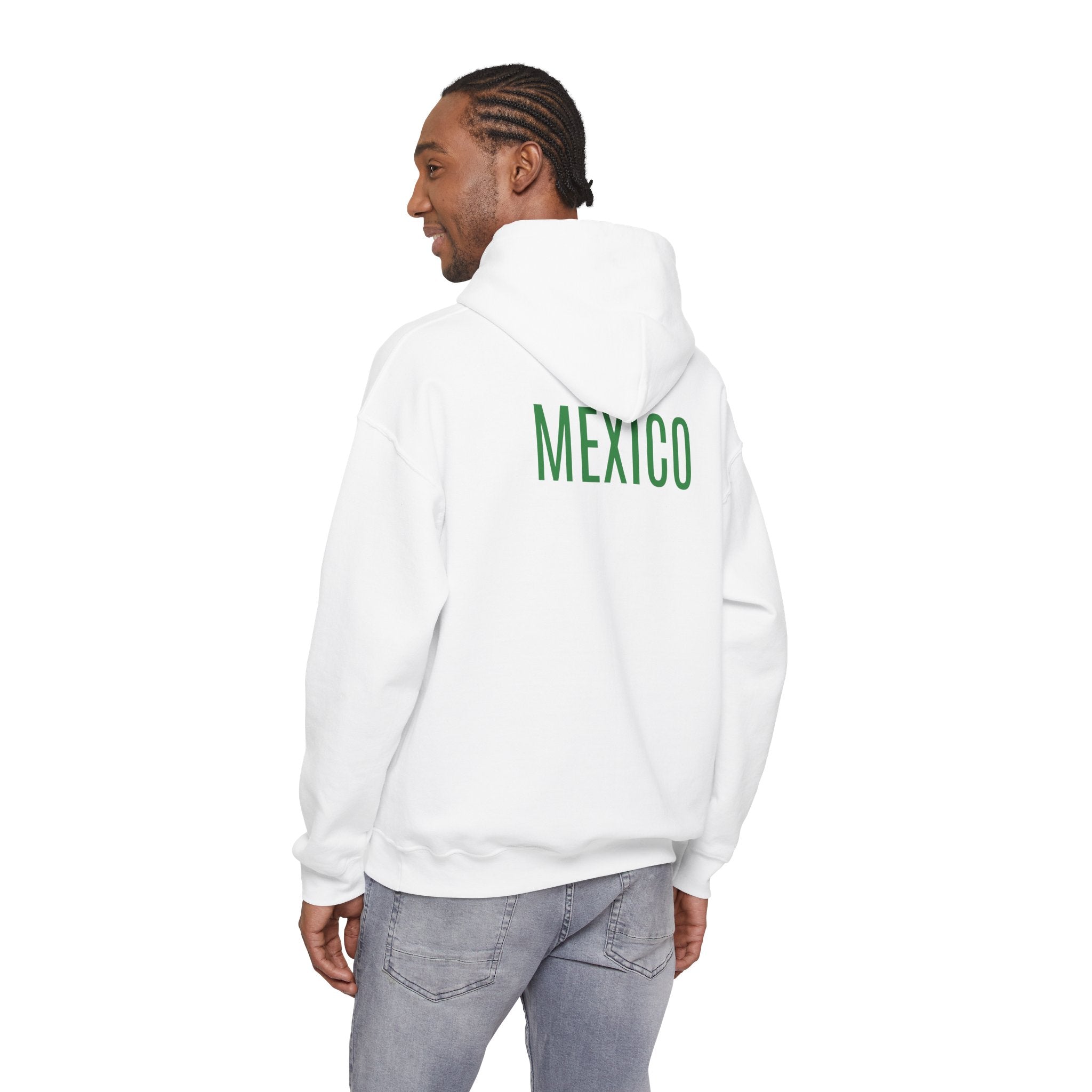 Mexico Flag Hoodie  Minimal Mexican Pride Pullover
