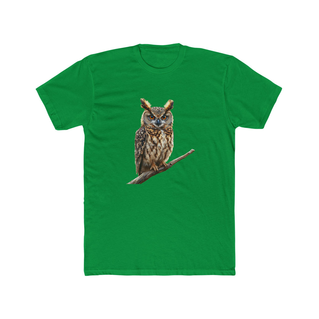 Great Horned Owl Illustration T-Shirt | Wildlife Bird Tee