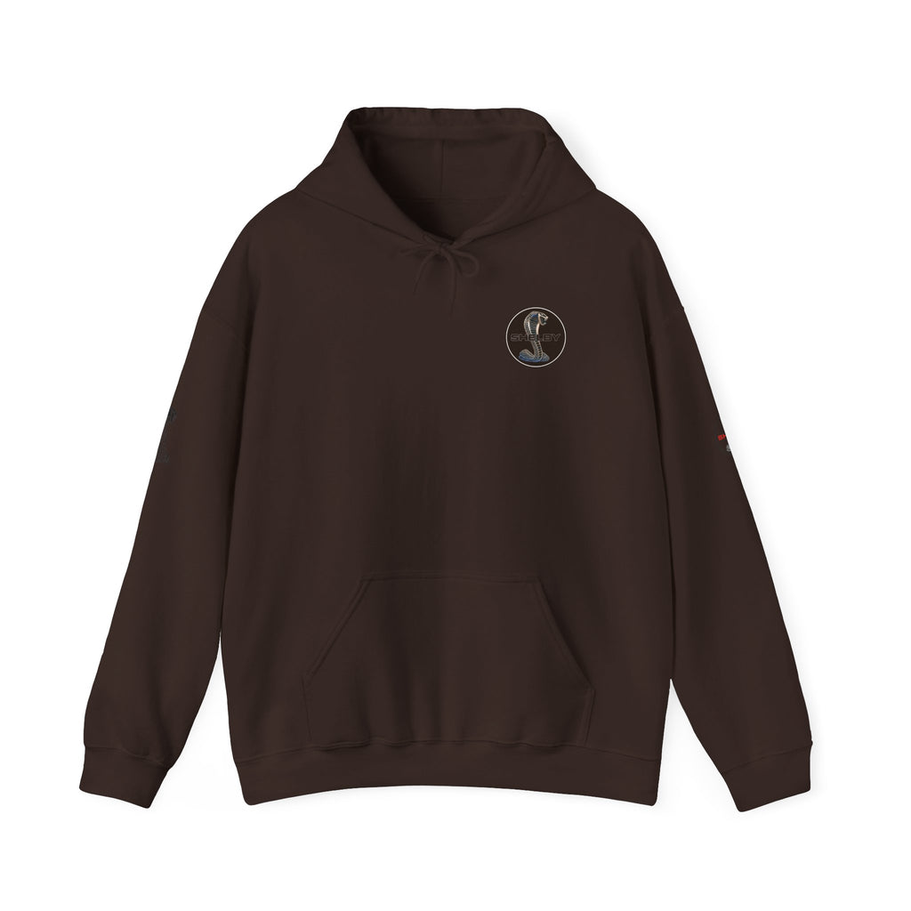 Classic Mustang Hoodie  Vintage Blue Pony Car Pullover