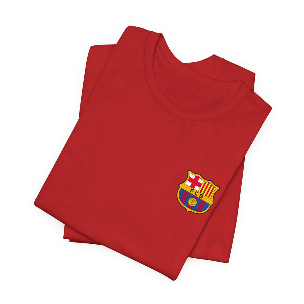 Barcelona Crest T‑Shirt  Minimal Football Fan Tee