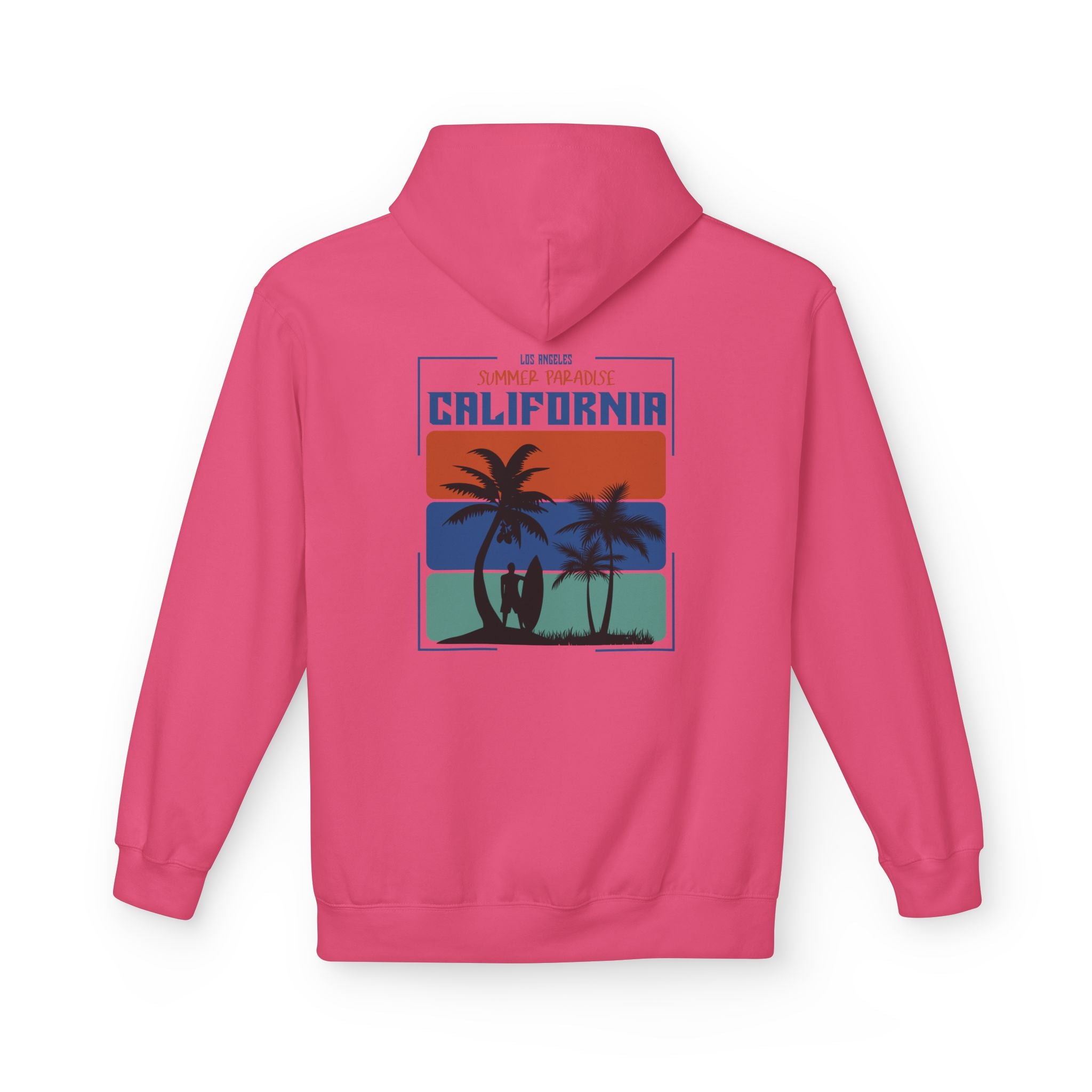 California Sunset Surf Hoodie  Summer Vacation Beach Pullover