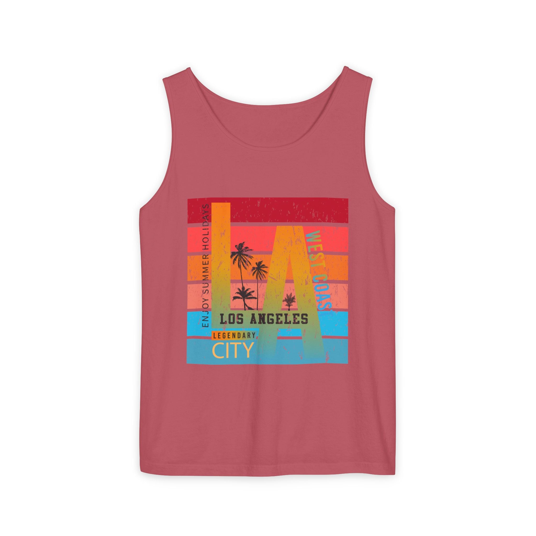 Los Angeles Retro Surf Tank Top Vintage Palm Beach Vibes