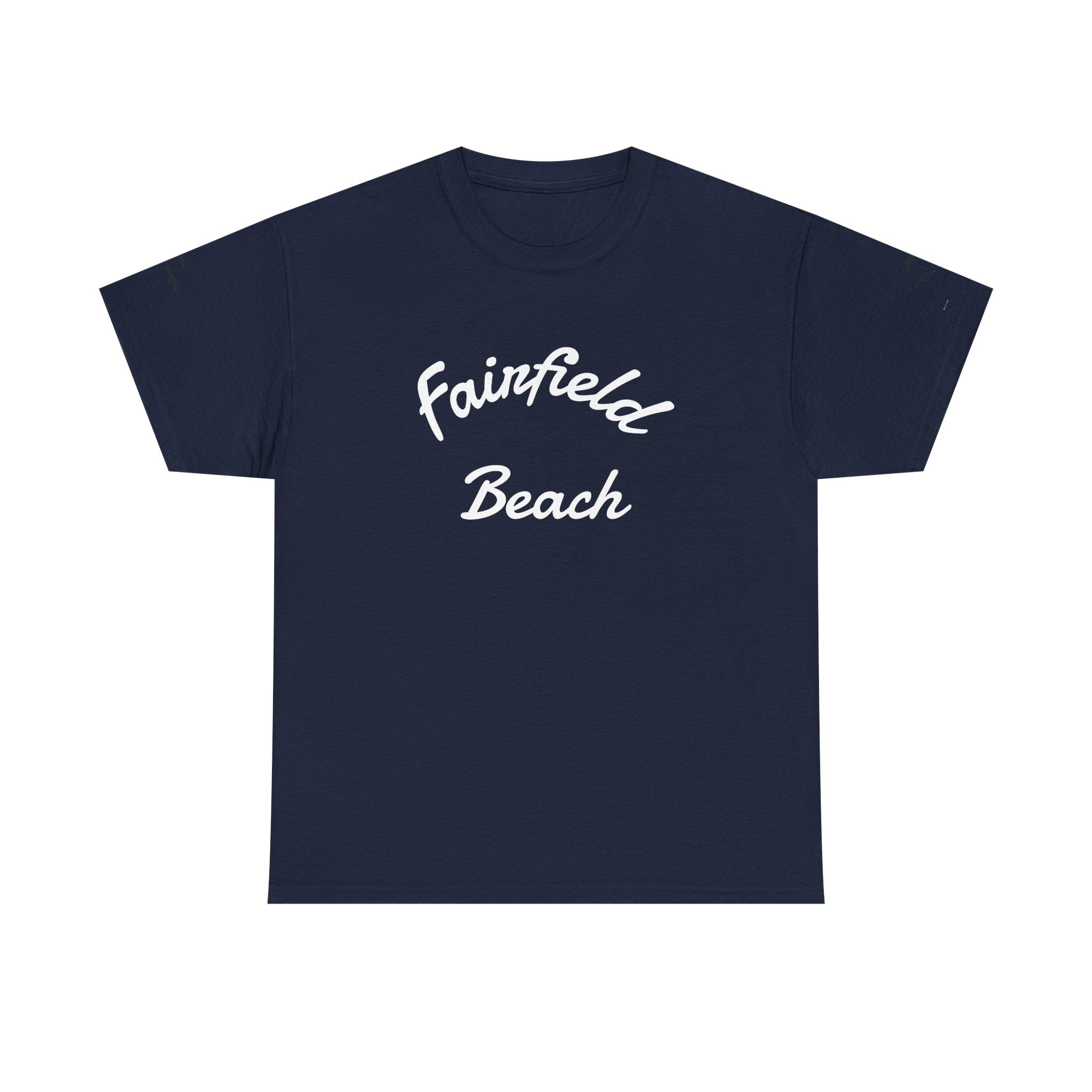 Fairfield Beach Unisex Heavy Cotton Tee, Comfortable Casual T-Shirt, Summer Vibe Shirt, Gifts for Beach Lovers, Relaxed Fit Tee