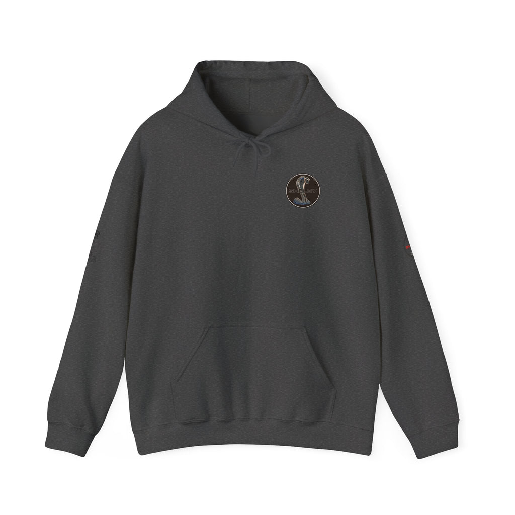 Classic Mustang Hoodie  Vintage Blue Pony Car Pullover