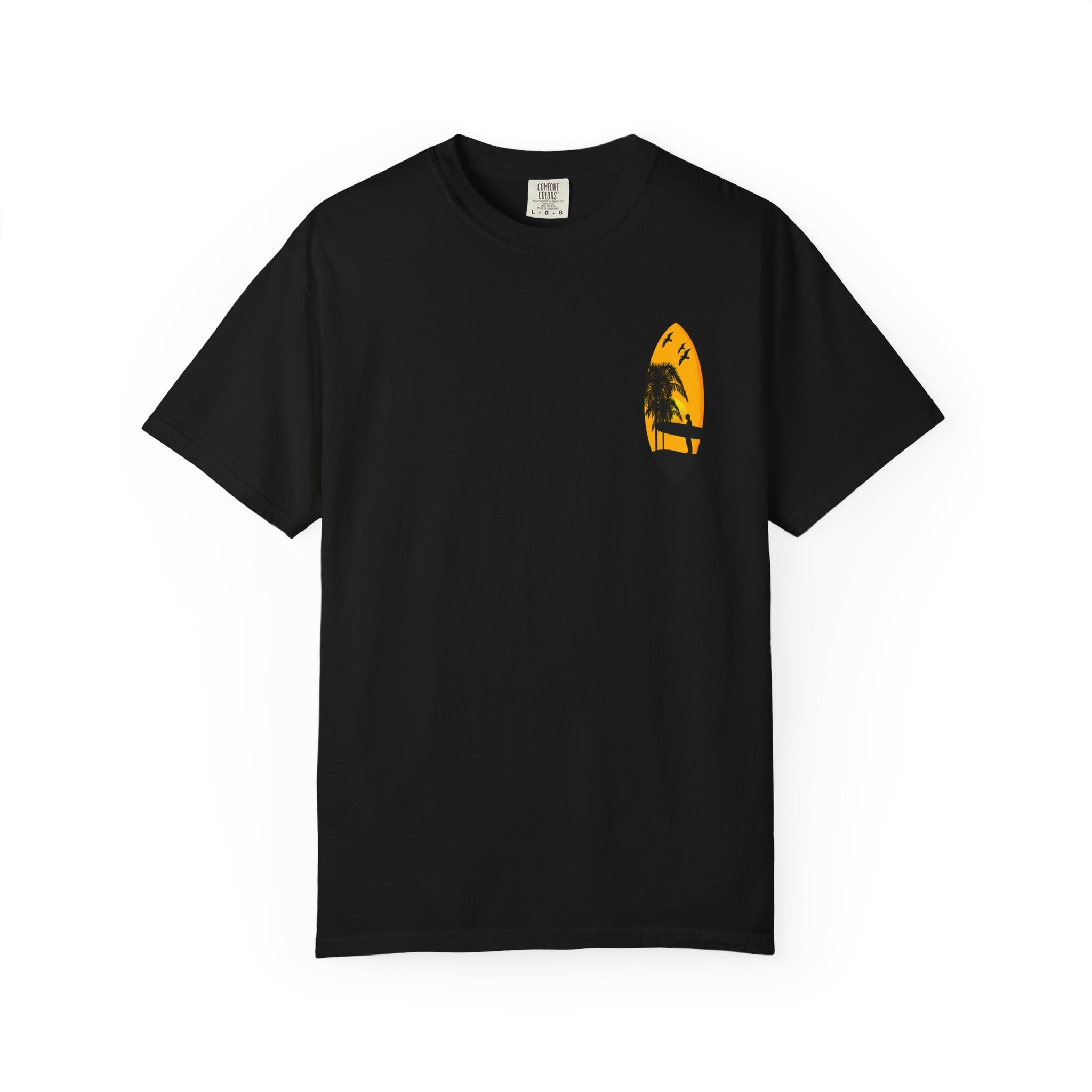 Venice Beach Sunset T-Shirt  Palm Trees & Surf Retro Graphic