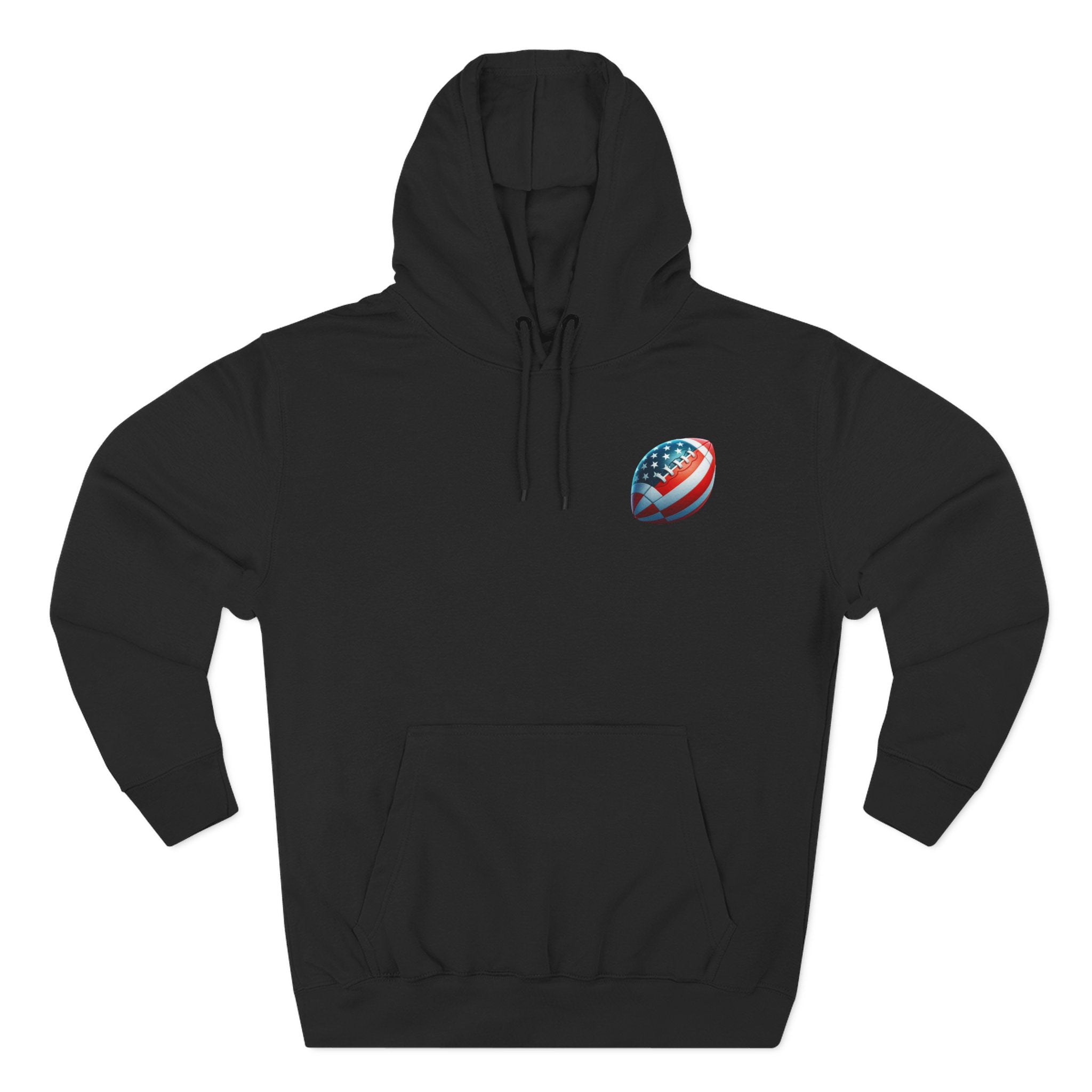 Football Helmet Skull Hoodie — Graphic Fleece Pullover for Fans
