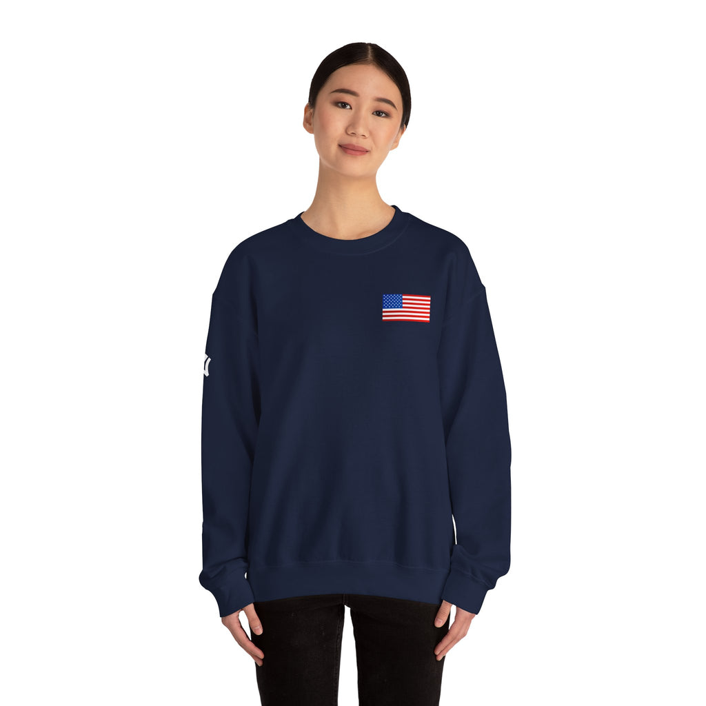 American Flag Sweatshirt | USA Stars Stripes Patriotic Crewneck