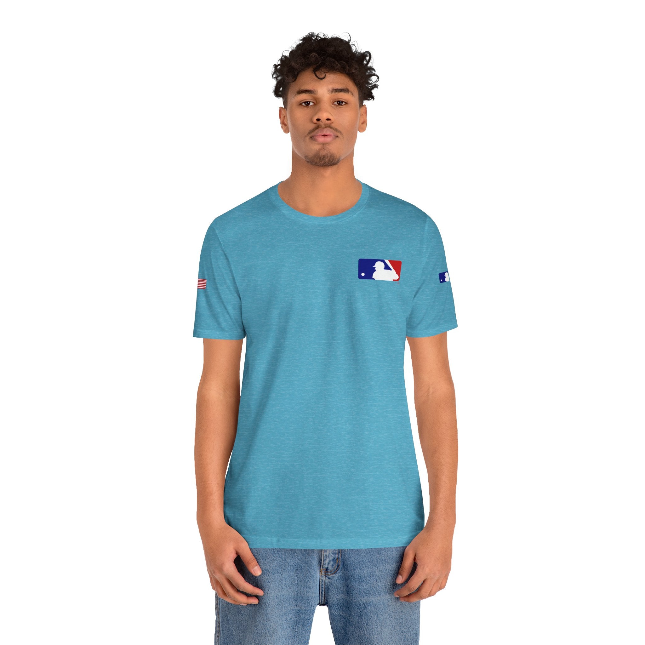 Baseball Logo T-Shirt  Minimal Chest Patch Tee