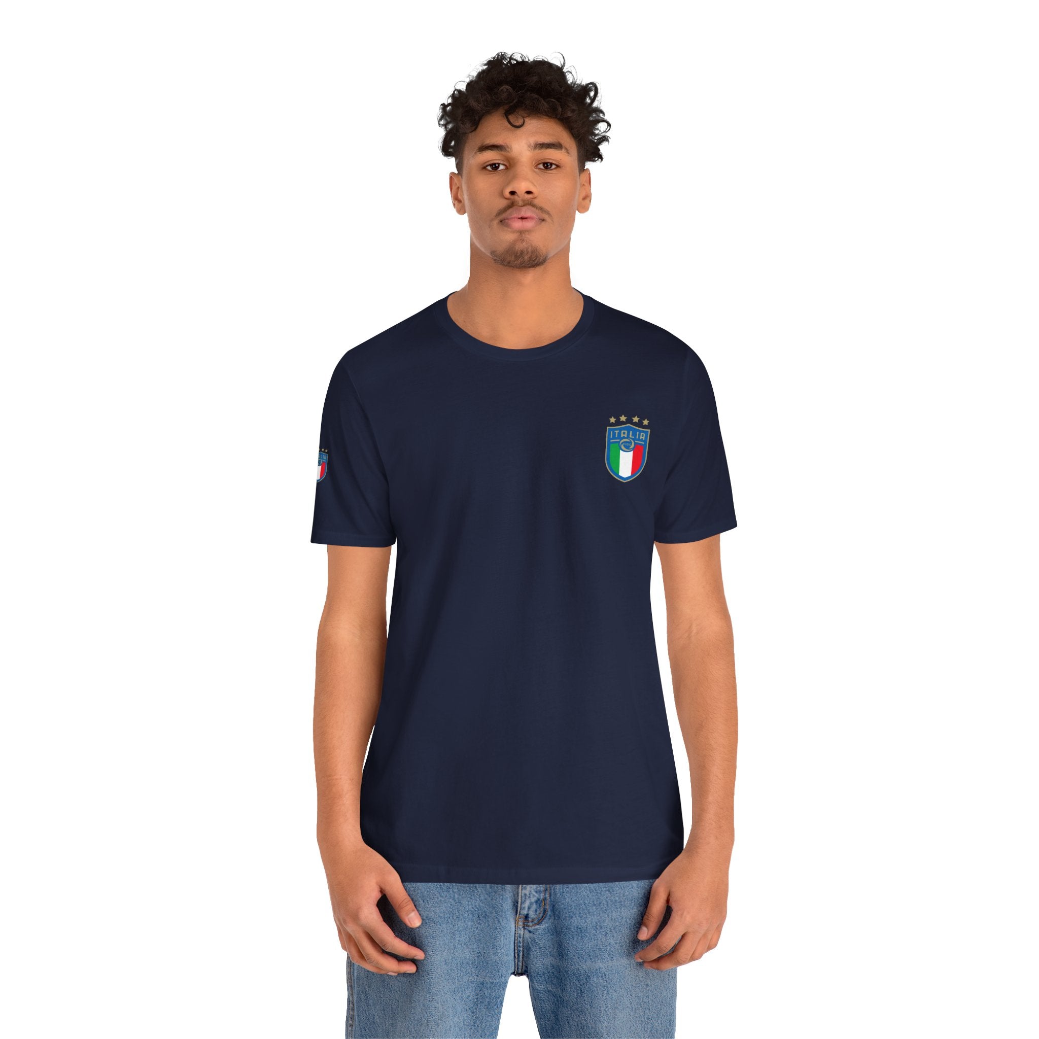 Italy Crest Tee  Italian Flag Shield T-Shirt