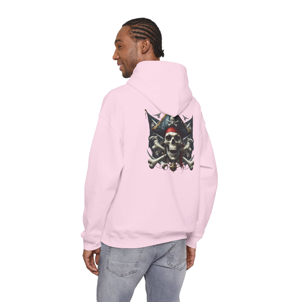 Pirate Skull Anchor Hoodie  Nautical Skull & Crossbones Pullover
