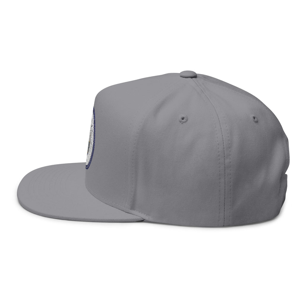 Embroidered Flat Bill Cap  Manchester City Crest