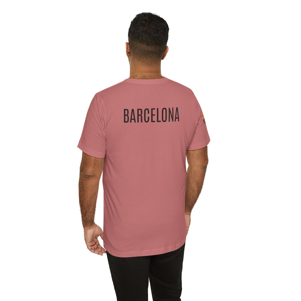 Barcelona Crest T‑Shirt  Minimal Football Fan Tee