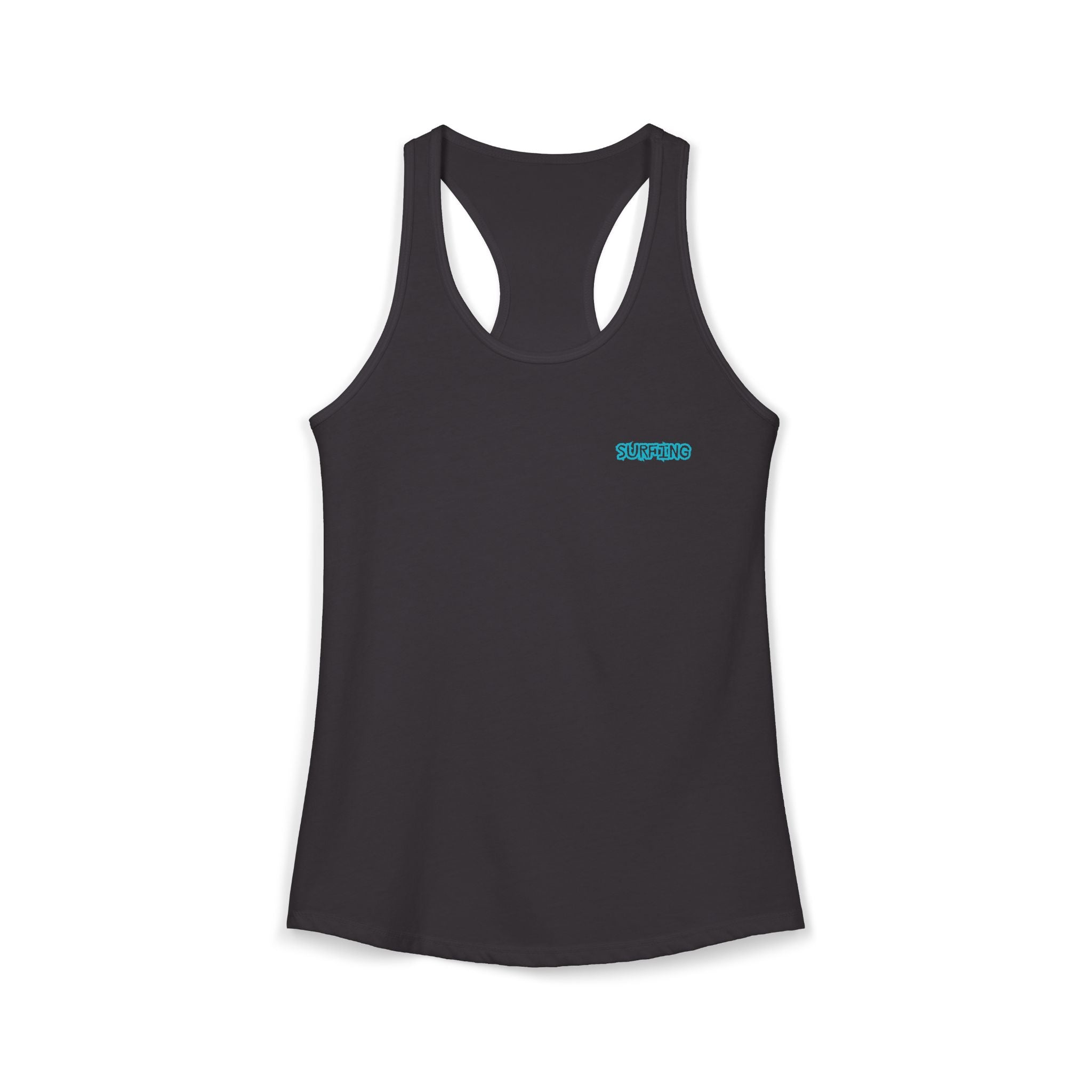 Women's Racerback Tank  Surfing Athlete Graphic