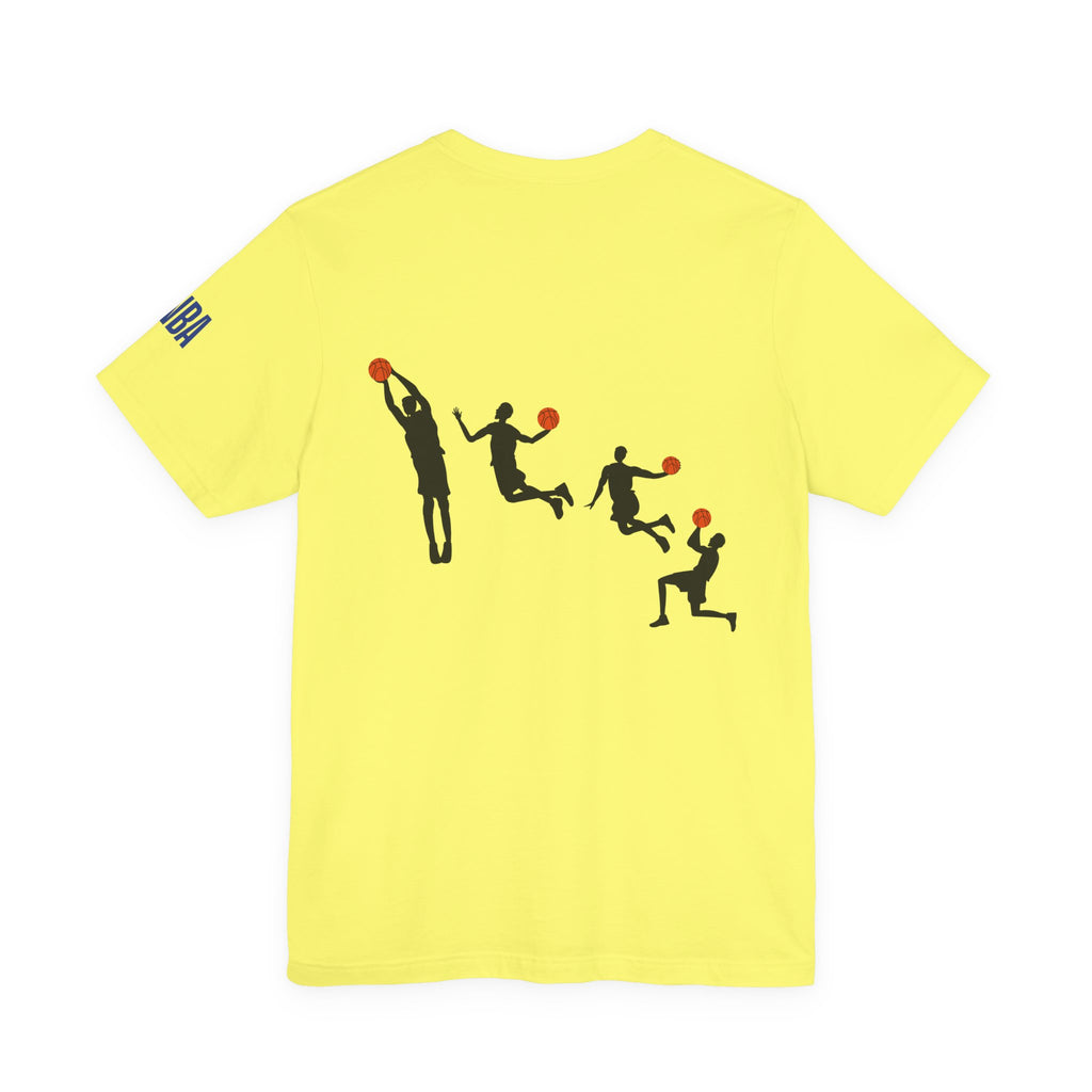 Basketball Silhouette Tee Hoop and Dunk Action