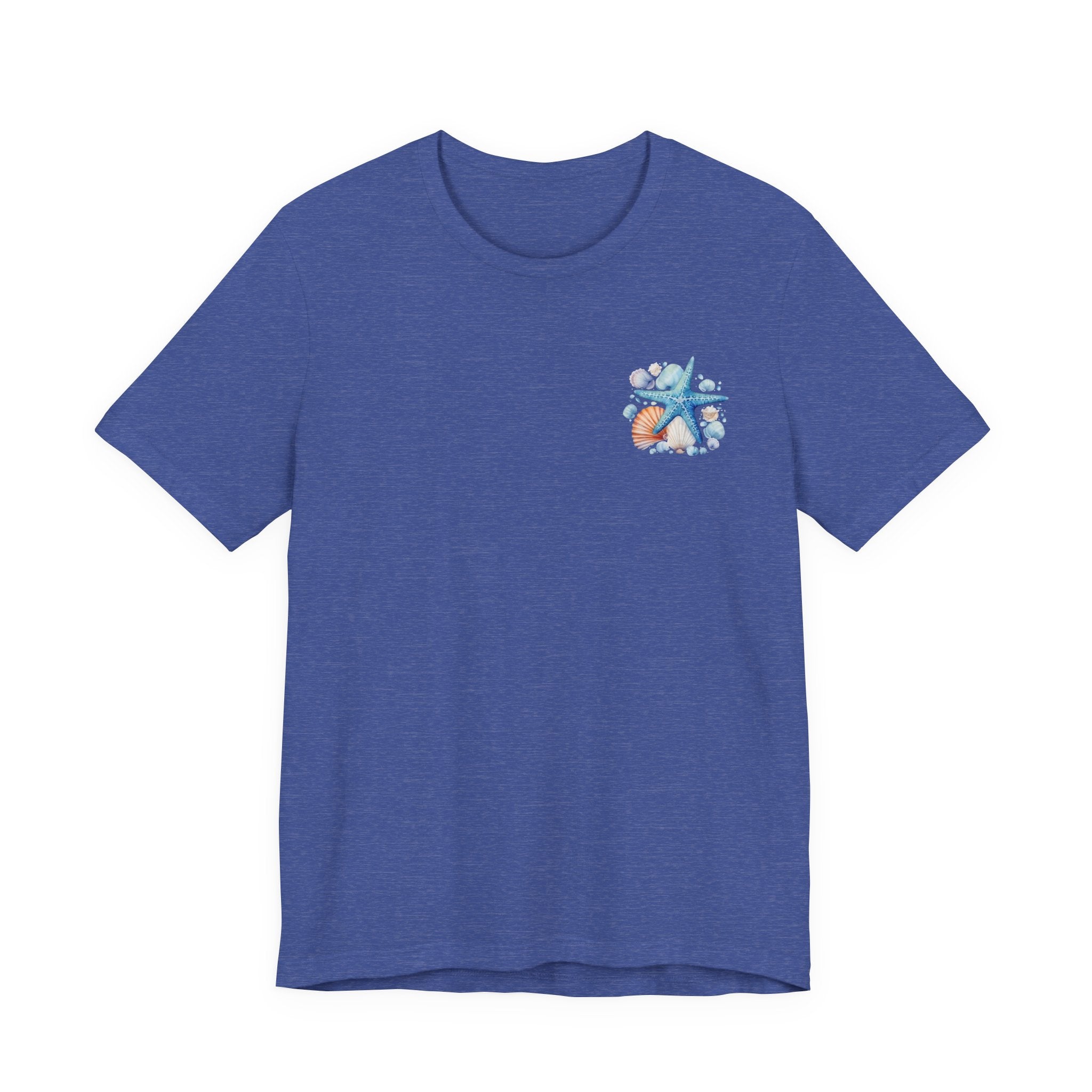 Sea Shells & Starfish T-Shirt  Coastal Beach Graphic Tee