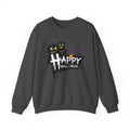 Halloween Pumpkin Crewneck Sweatshirt — "Happy Halloween" Graphic