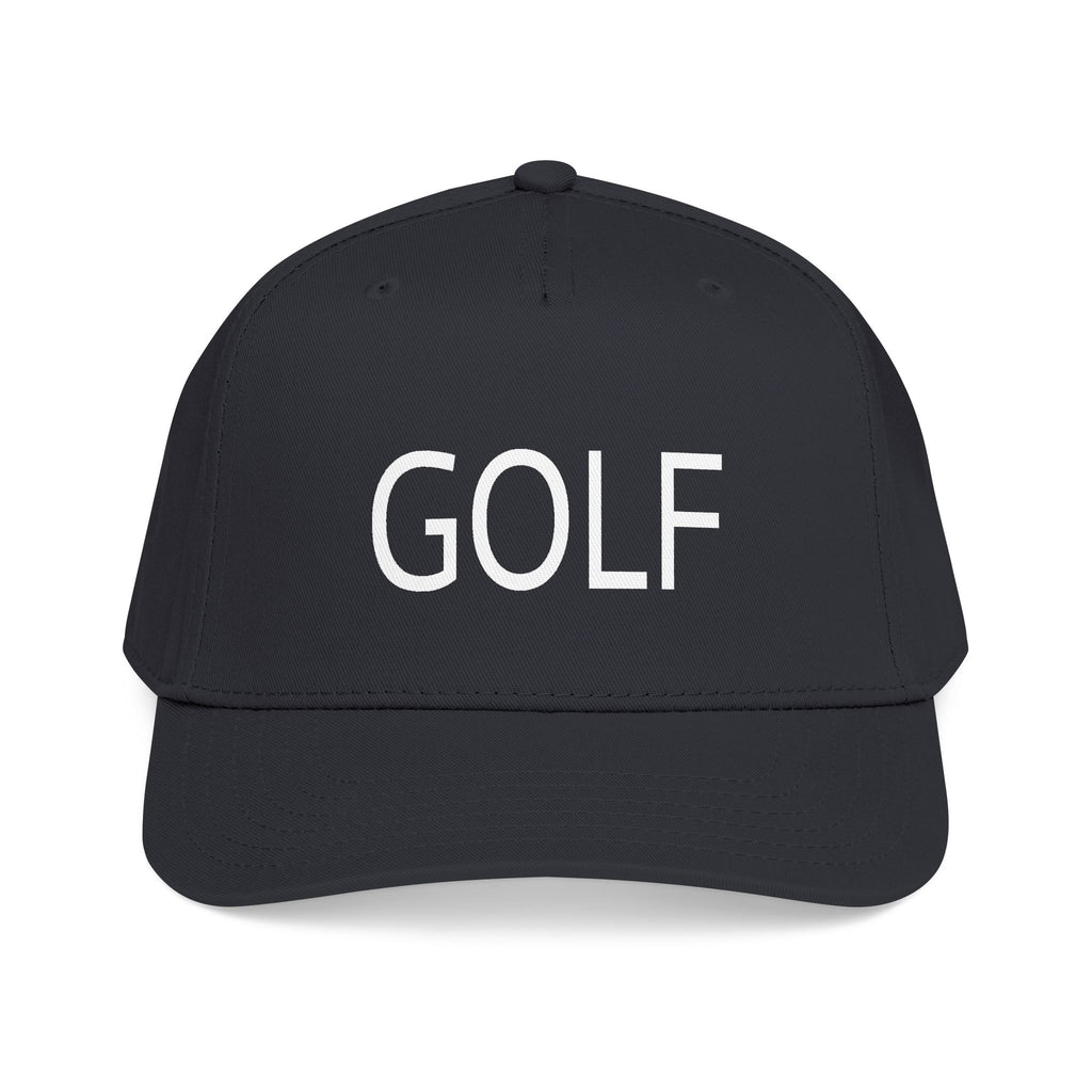 Golf Embroidered Mid Profile Cap — Classic Two-Tone Golf Hat
