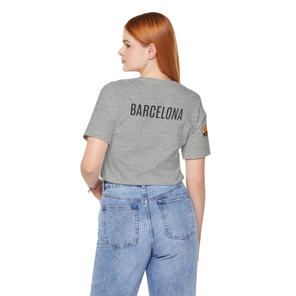 Barcelona Crest T‑Shirt  Minimal Football Fan Tee