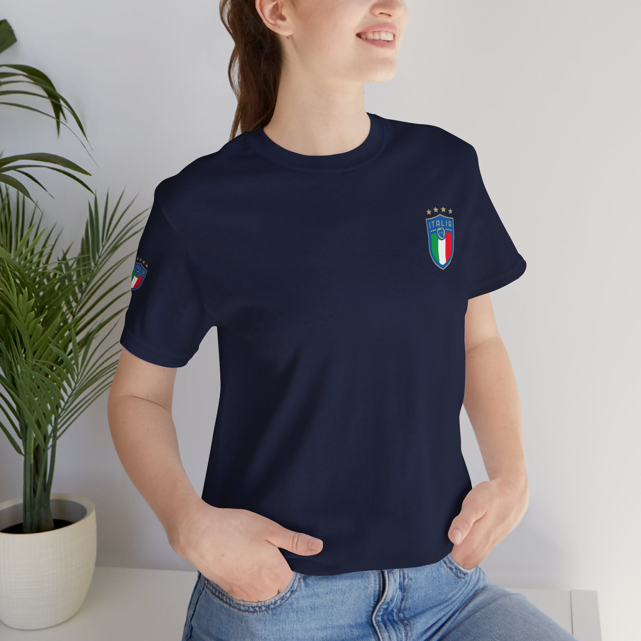 Italy Crest Tee  Italian Flag Shield T-Shirt