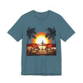 Beach Sunset with Palm Trees Tee Tropical Sunset T-Shirt