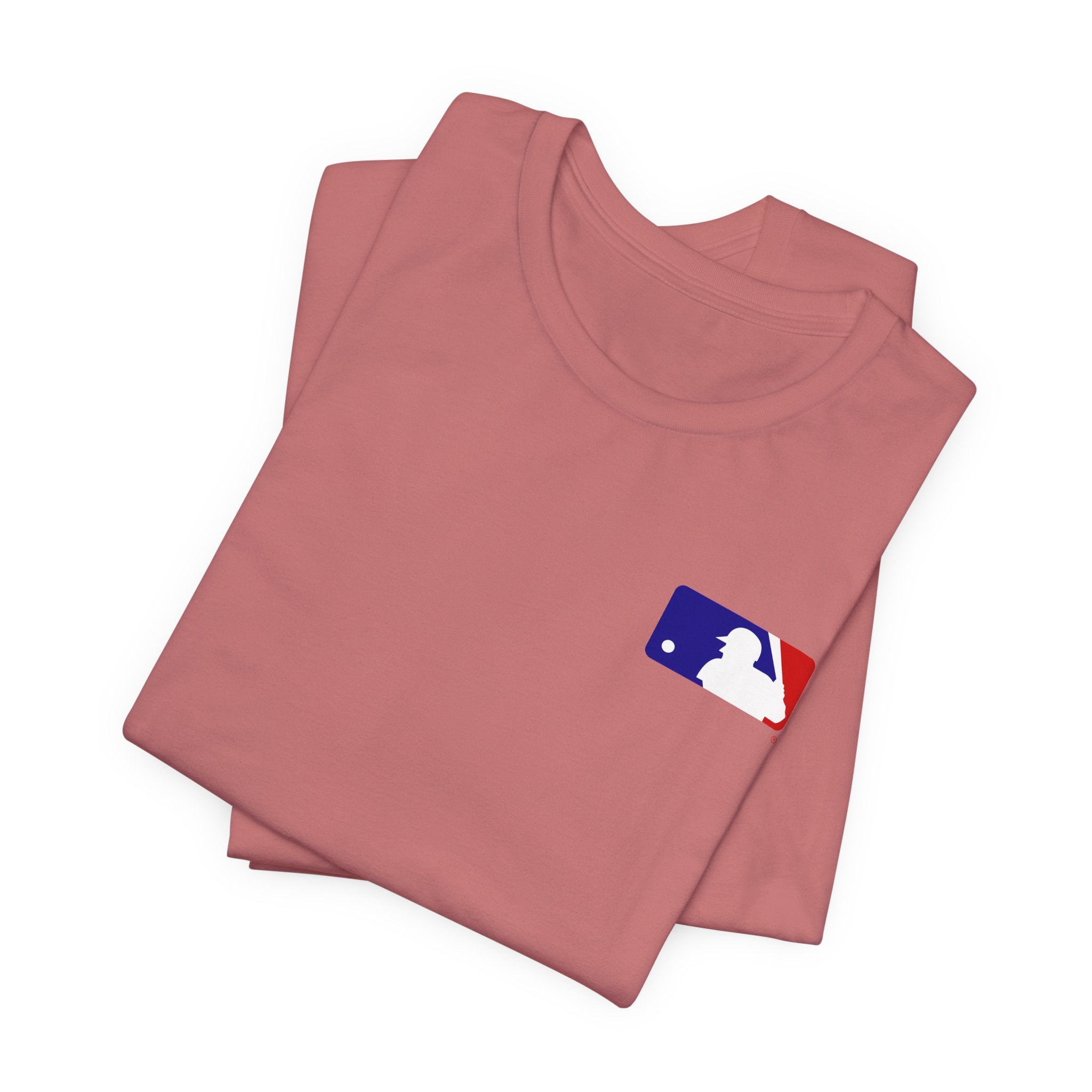 Baseball Logo T-Shirt  Minimal Chest Patch Tee