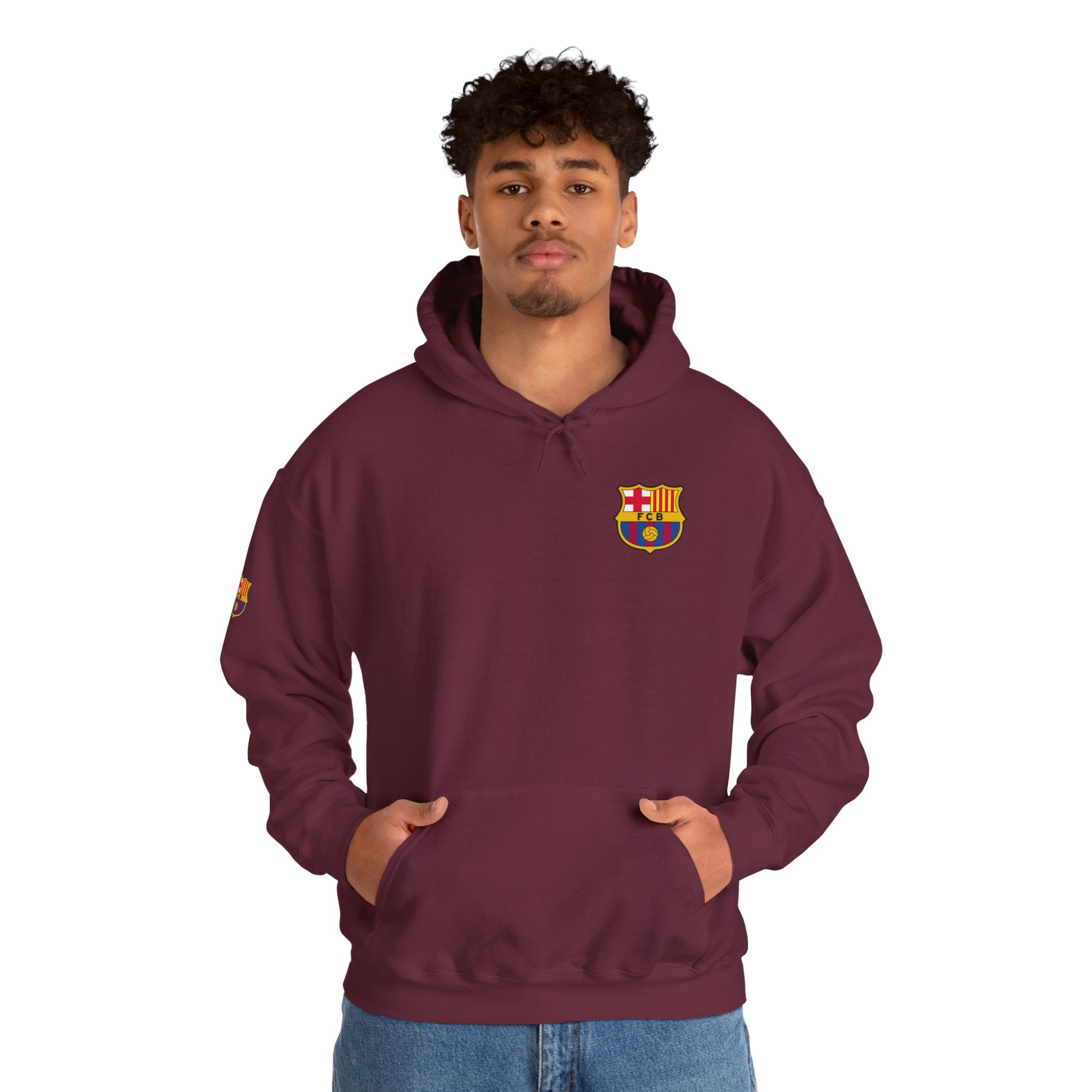 Hoodie  Barcelona Crest Hoodie with Small Badge