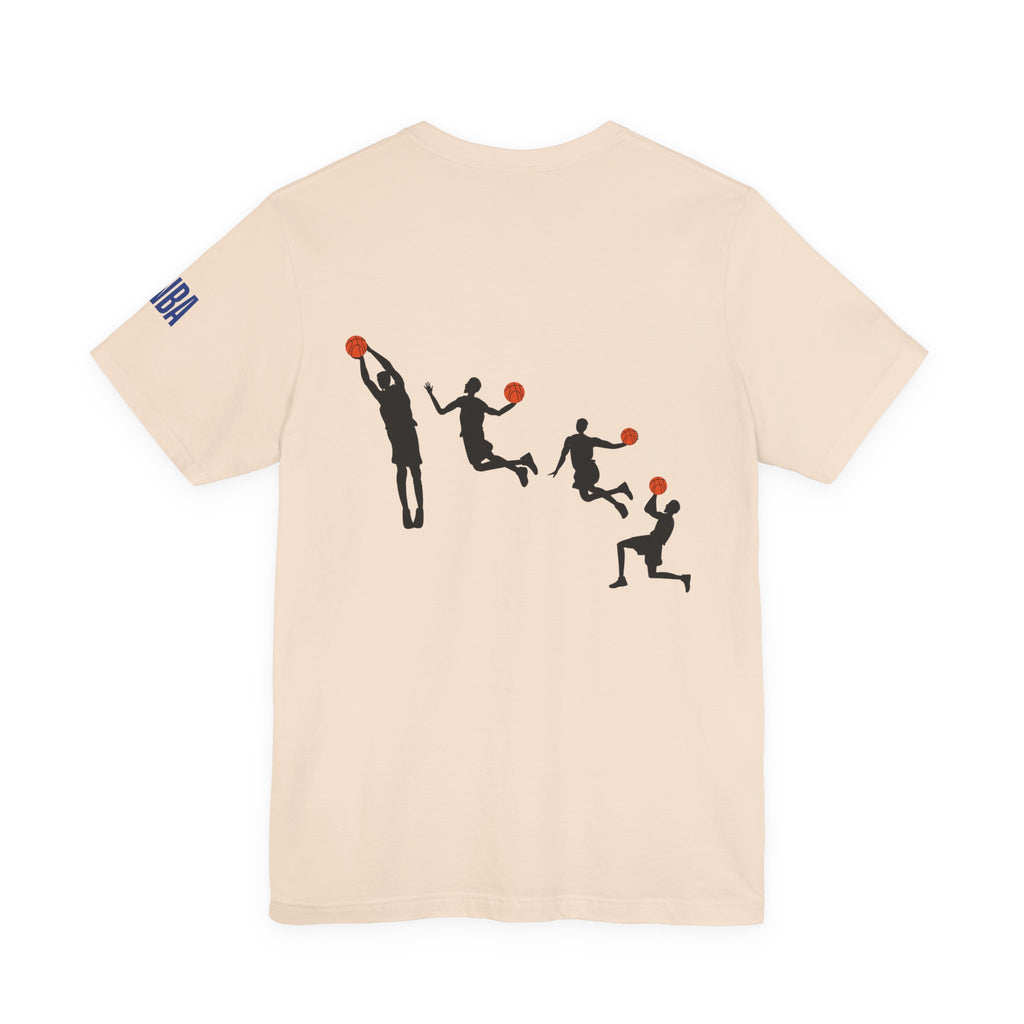 Basketball Silhouette Tee Hoop and Dunk Action
