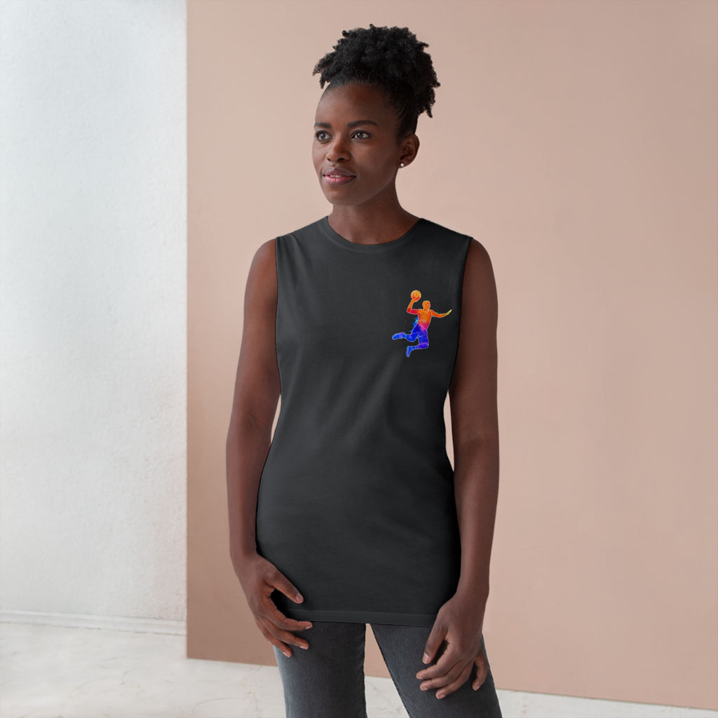 Basketball Tank Top  Colorful Player Graphic Athletic Workout Shirt