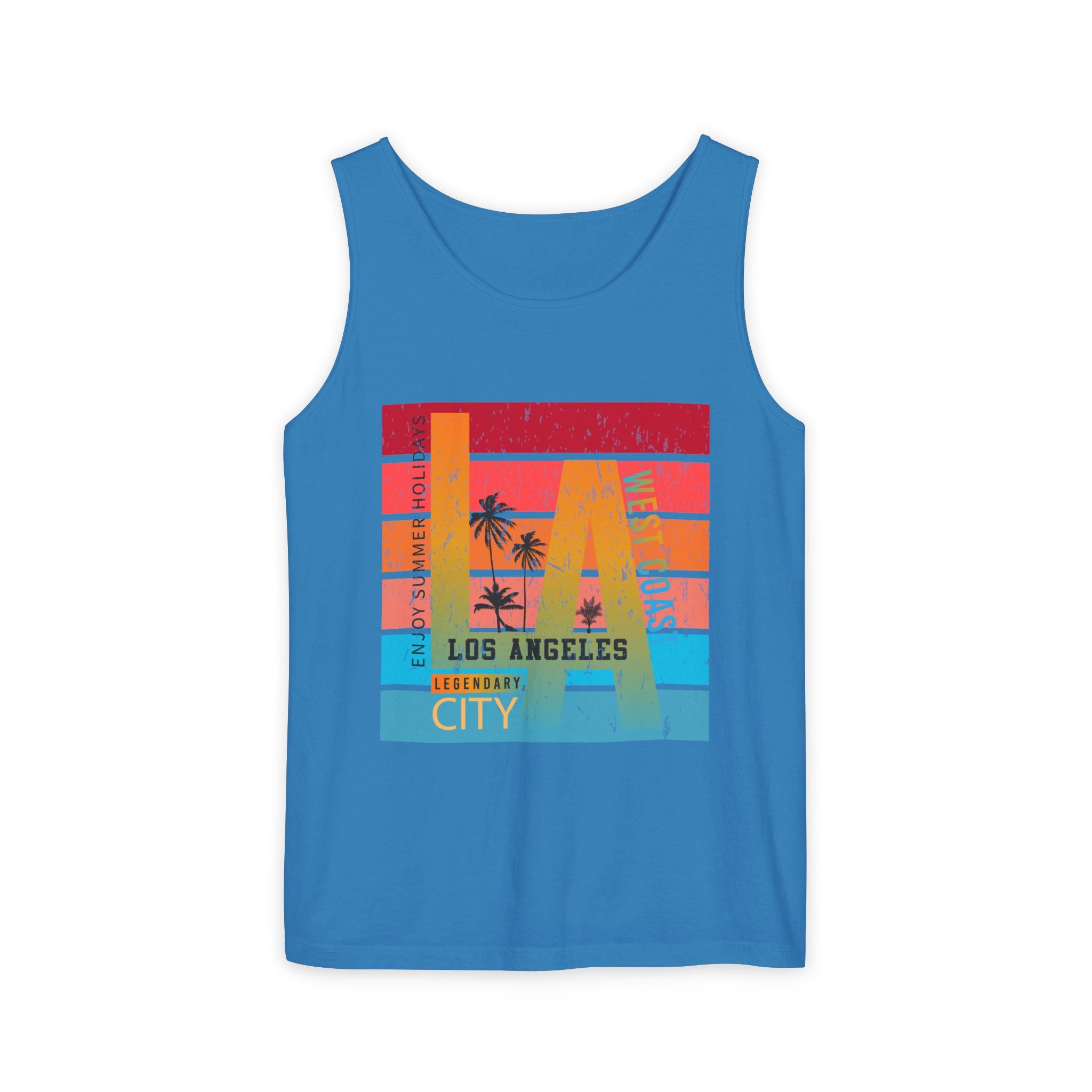 Los Angeles Retro Surf Tank Top Vintage Palm Beach Vibes