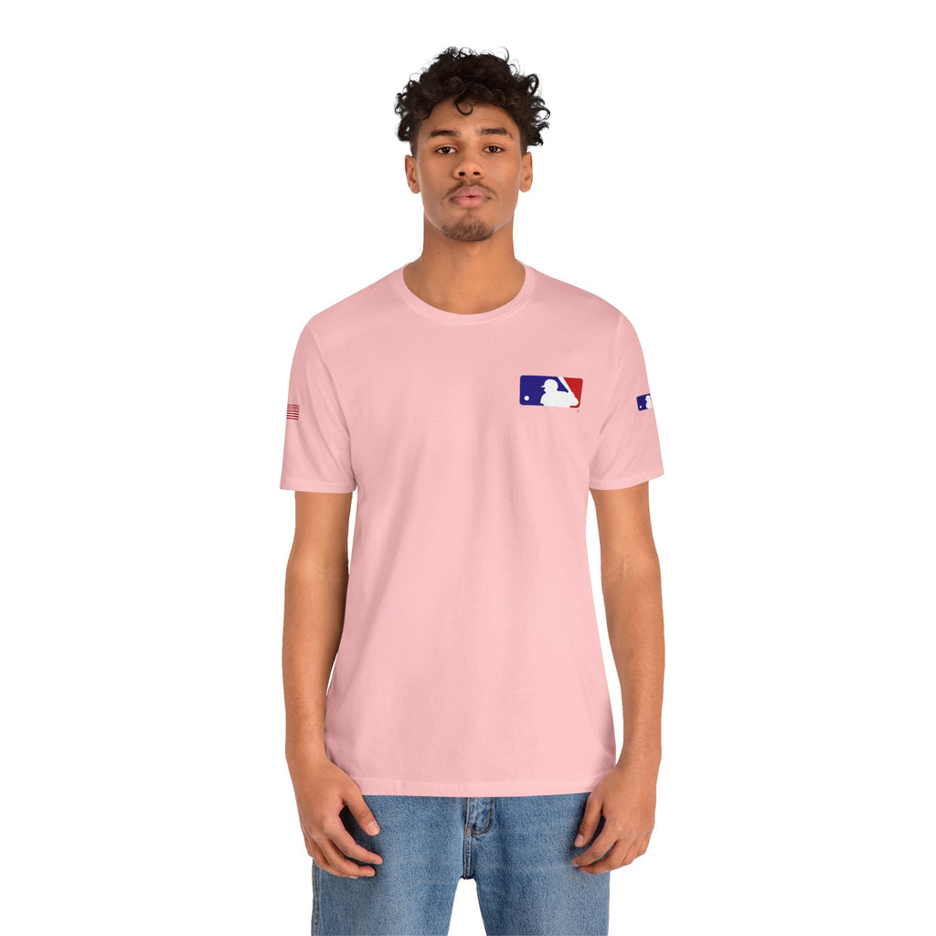 Baseball Logo T-Shirt  Minimal Chest Patch Tee