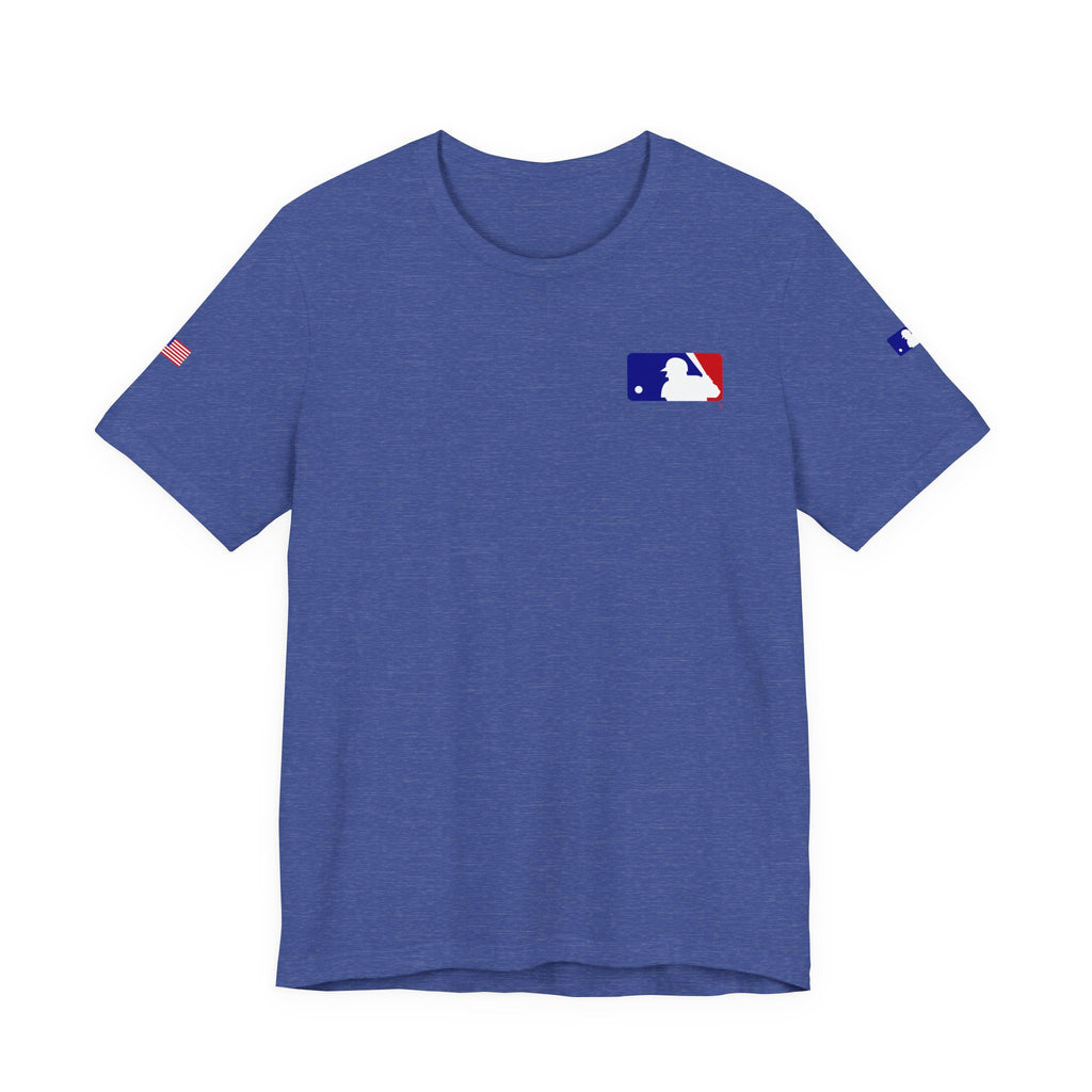 Baseball Logo T-Shirt  Minimal Chest Patch Tee