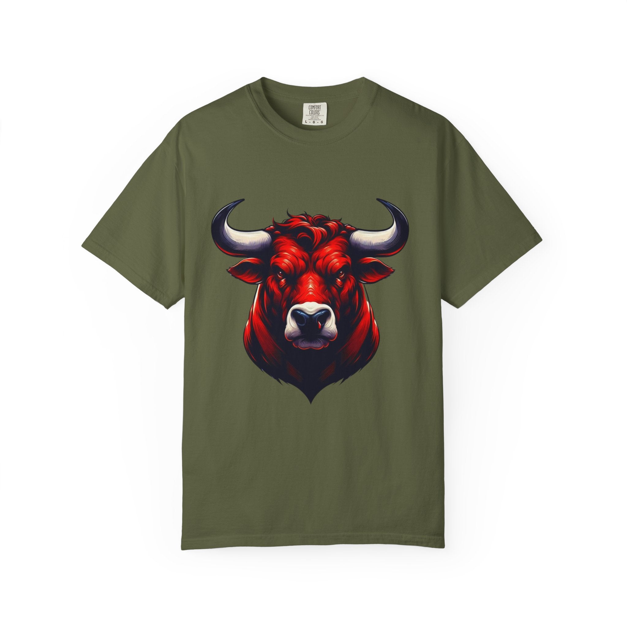Red Bull Head Chicago T-Shirt Bull Illustration