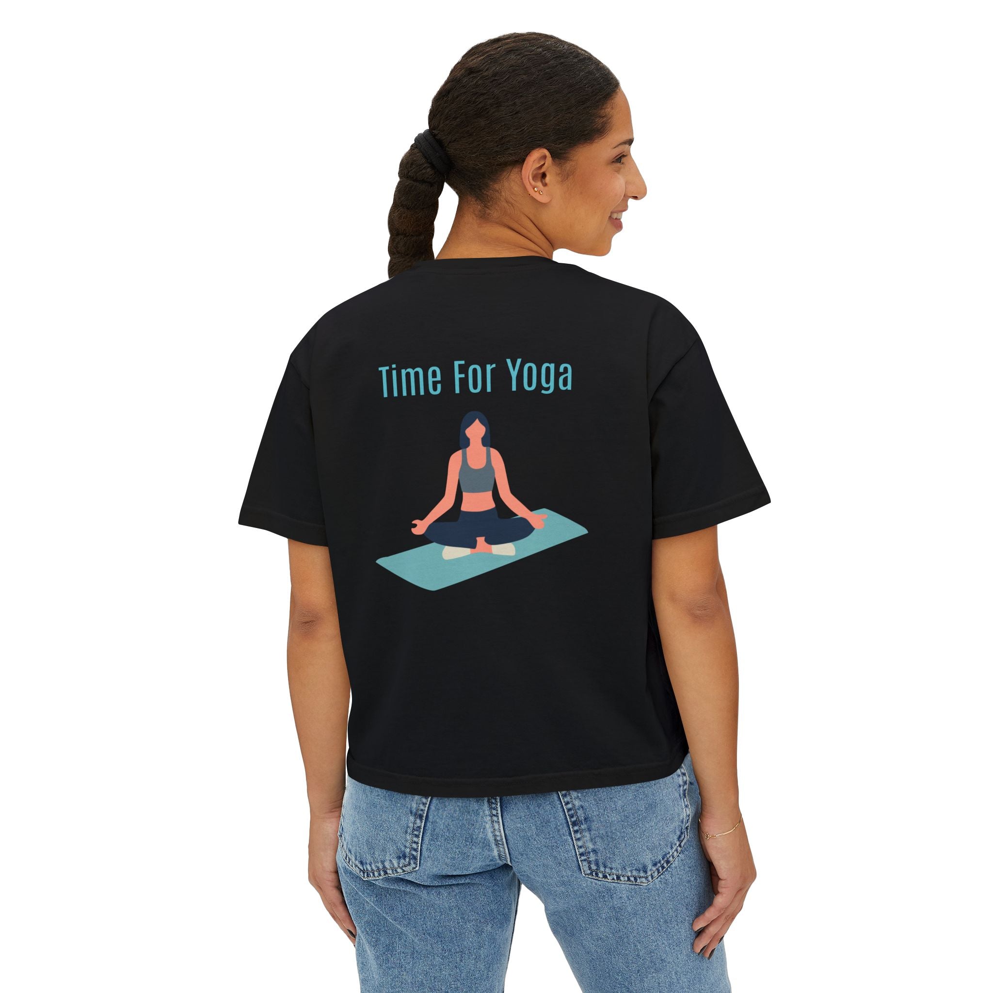 Time For Yoga Tee | Yoga Pose Graphic Tee