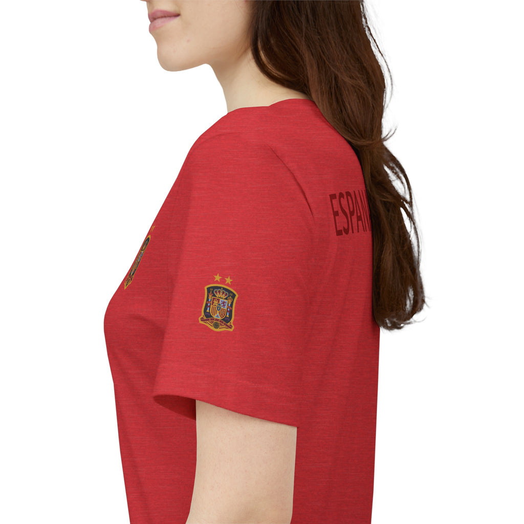 Spain Pride Unisex T-Shirt, Casual Wear, Spain Tee, Travel Souvenir, Sports Fan Gear, Spain Gifts, Cool Summer Shirt