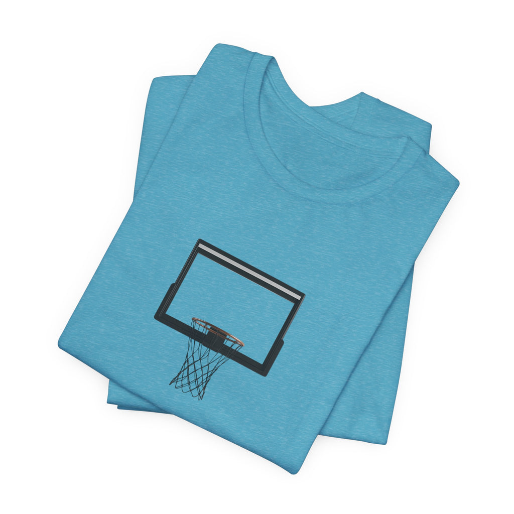 Basketball Silhouette Tee Hoop and Dunk Action