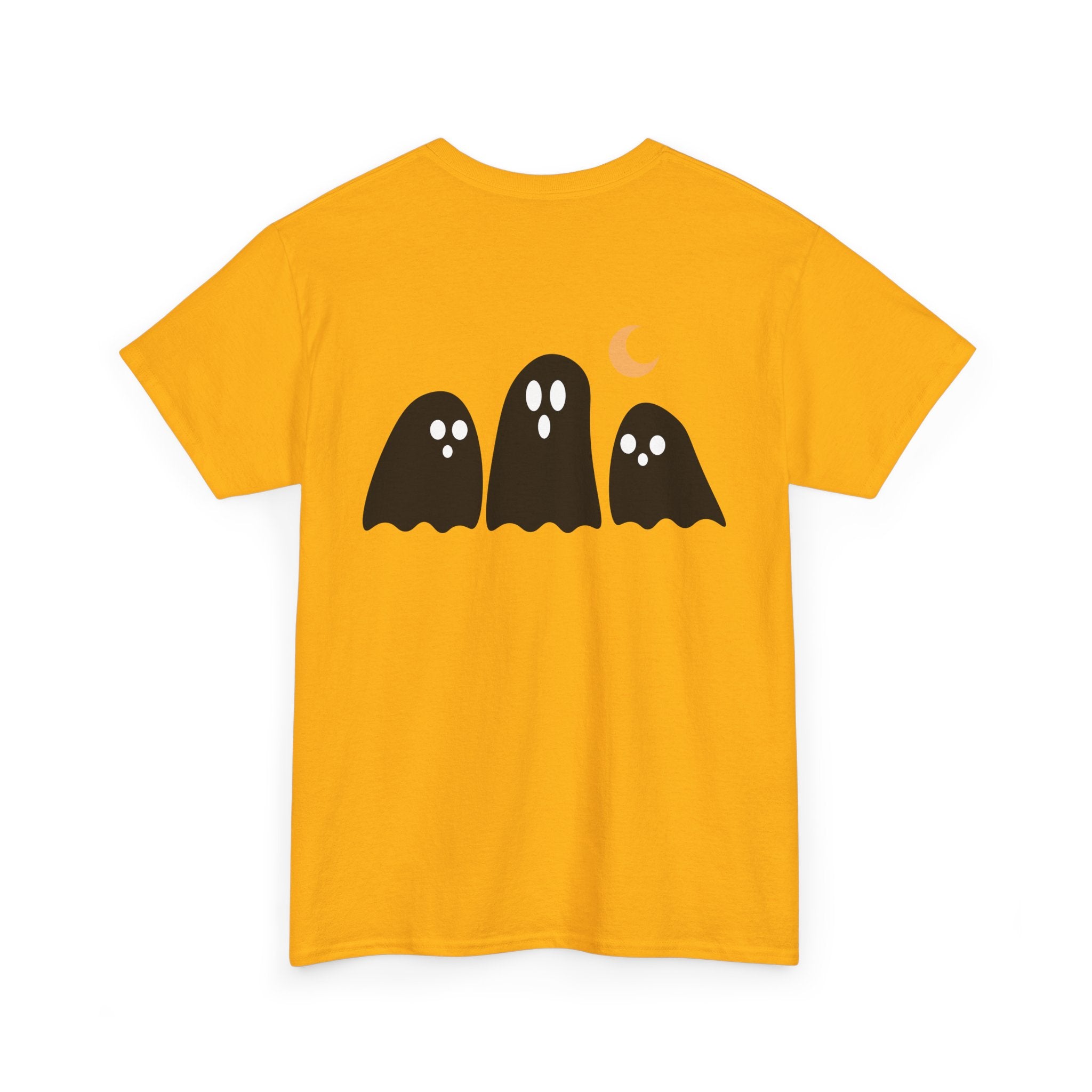 Spooky Ghost Halloween Cotton T-Shirt, Autumn Fashion Surprise for Women and Men, Unisex Tee, Scary Ghost Tee, Halloween Shirt, Fall Fashion