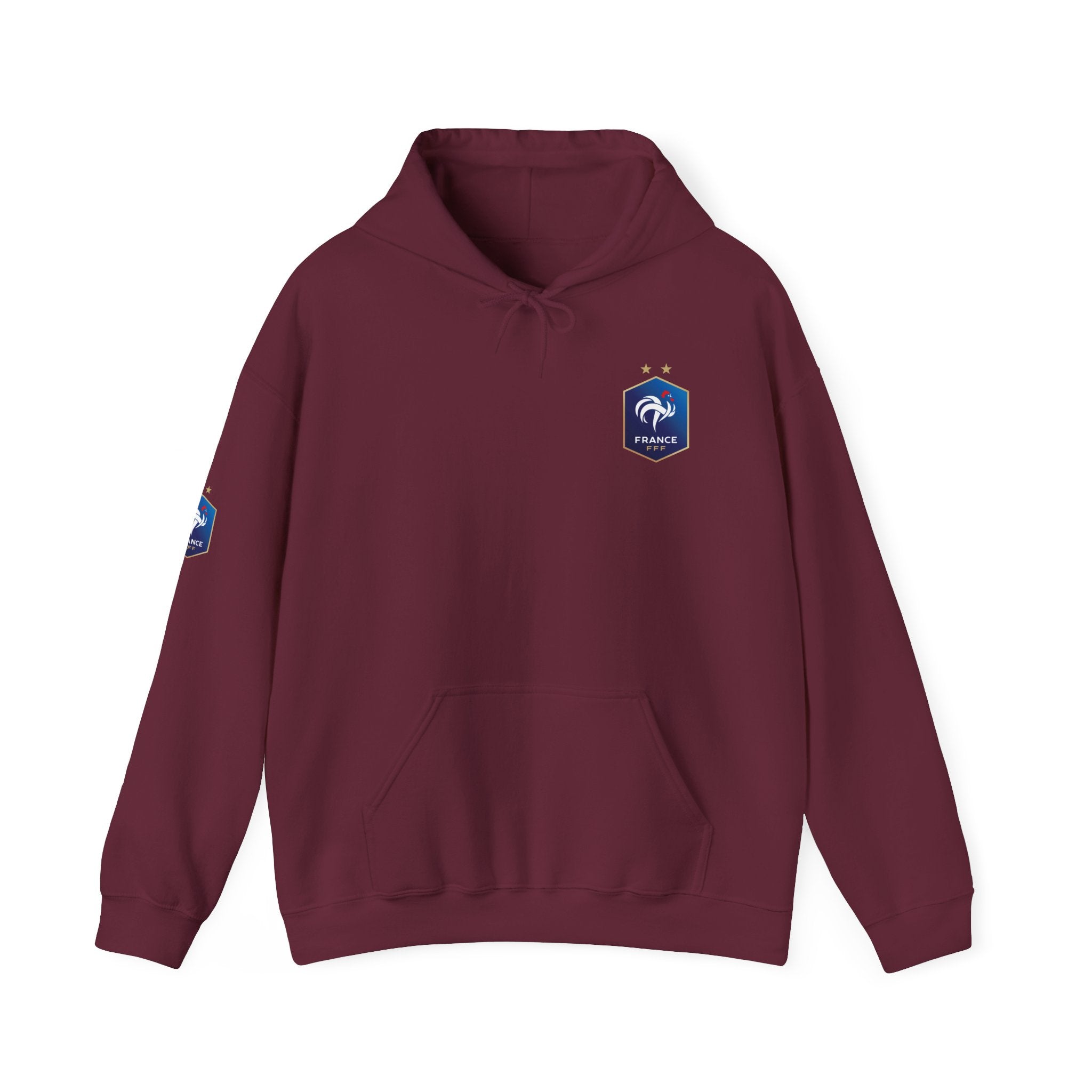 France Logo Hoodie French Crest Pullover with 'FRANCE' Back Print