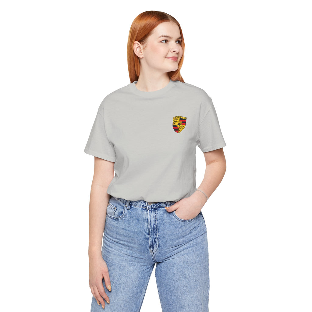 Porsche Crest Tee — Classic Logo Short Sleeve Shirt