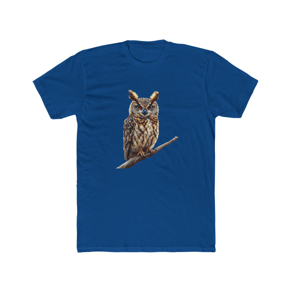 Great Horned Owl Illustration T-Shirt | Wildlife Bird Tee