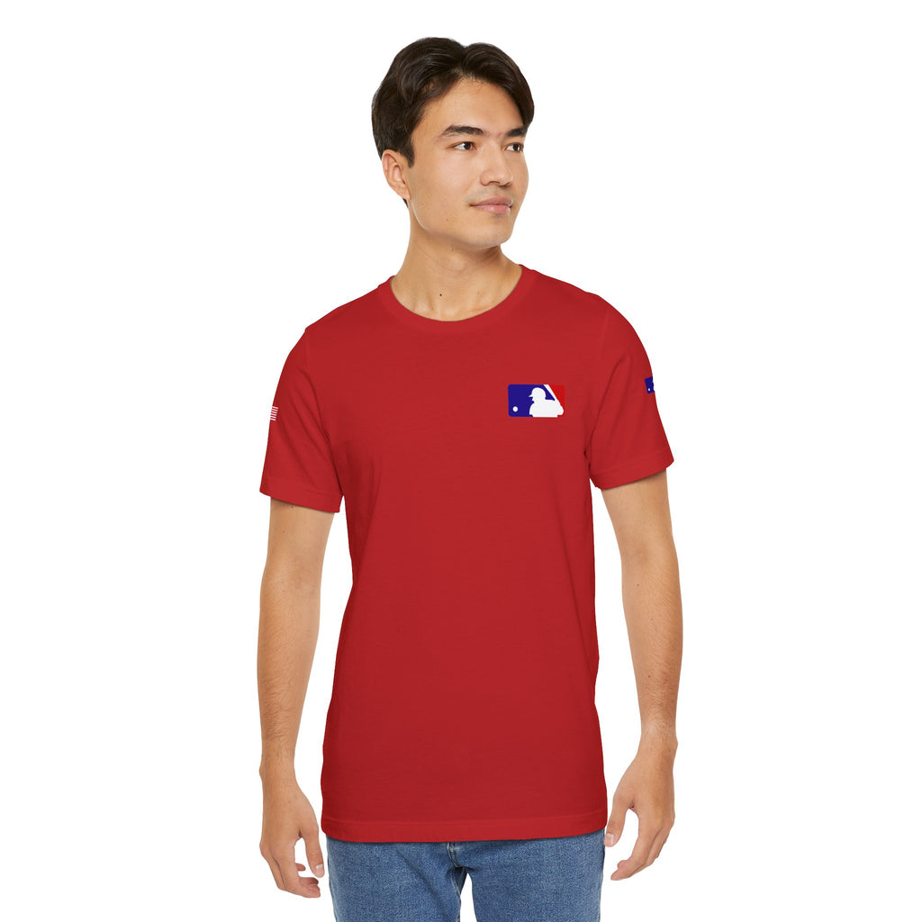 Baseball Logo T-Shirt  Minimal Chest Patch Tee