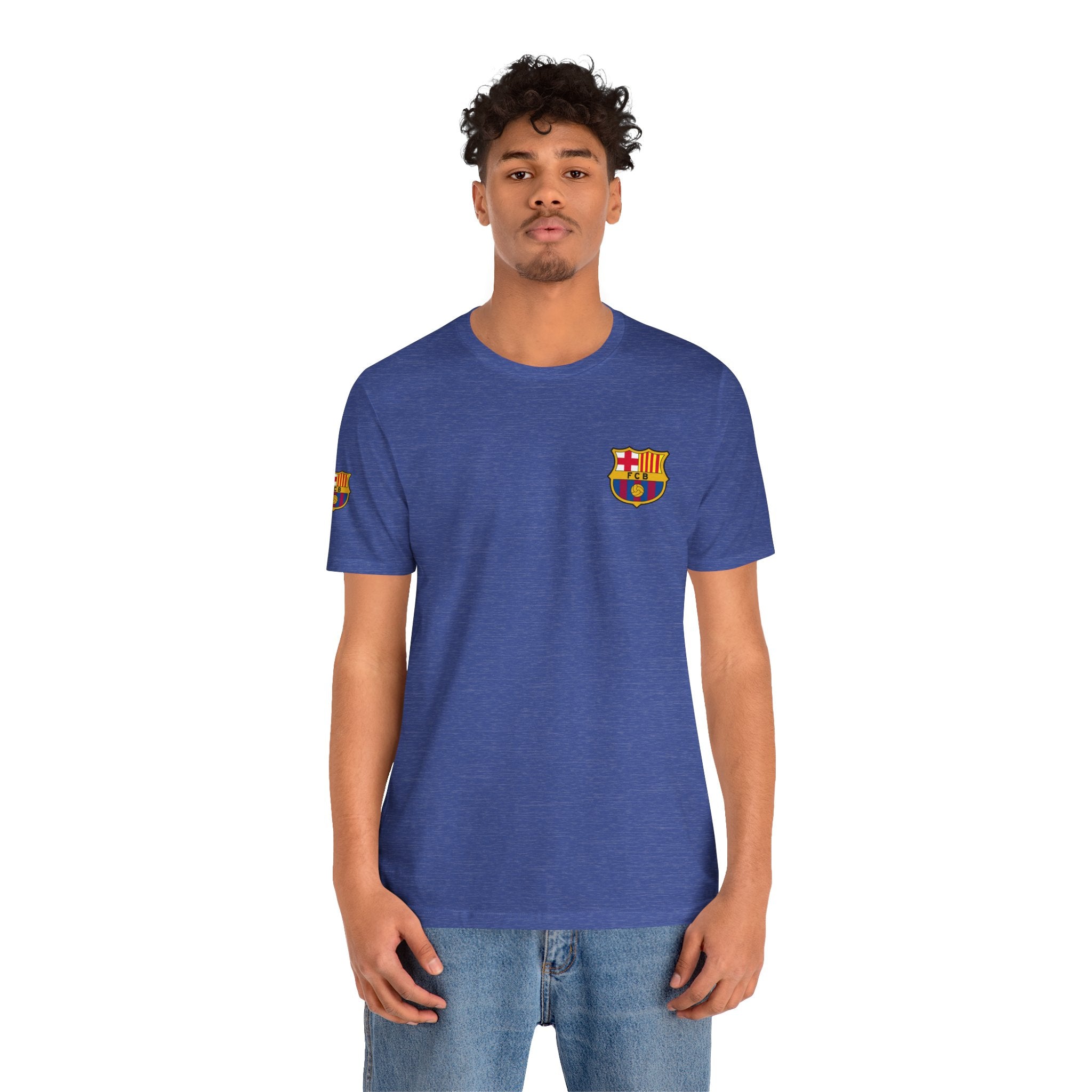 Barcelona Crest T‑Shirt  Minimal Football Fan Tee