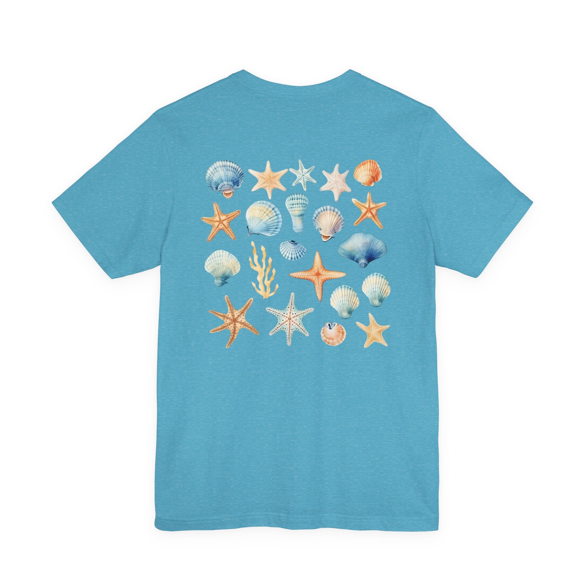 Sea Shells & Starfish T-Shirt  Coastal Beach Graphic Tee