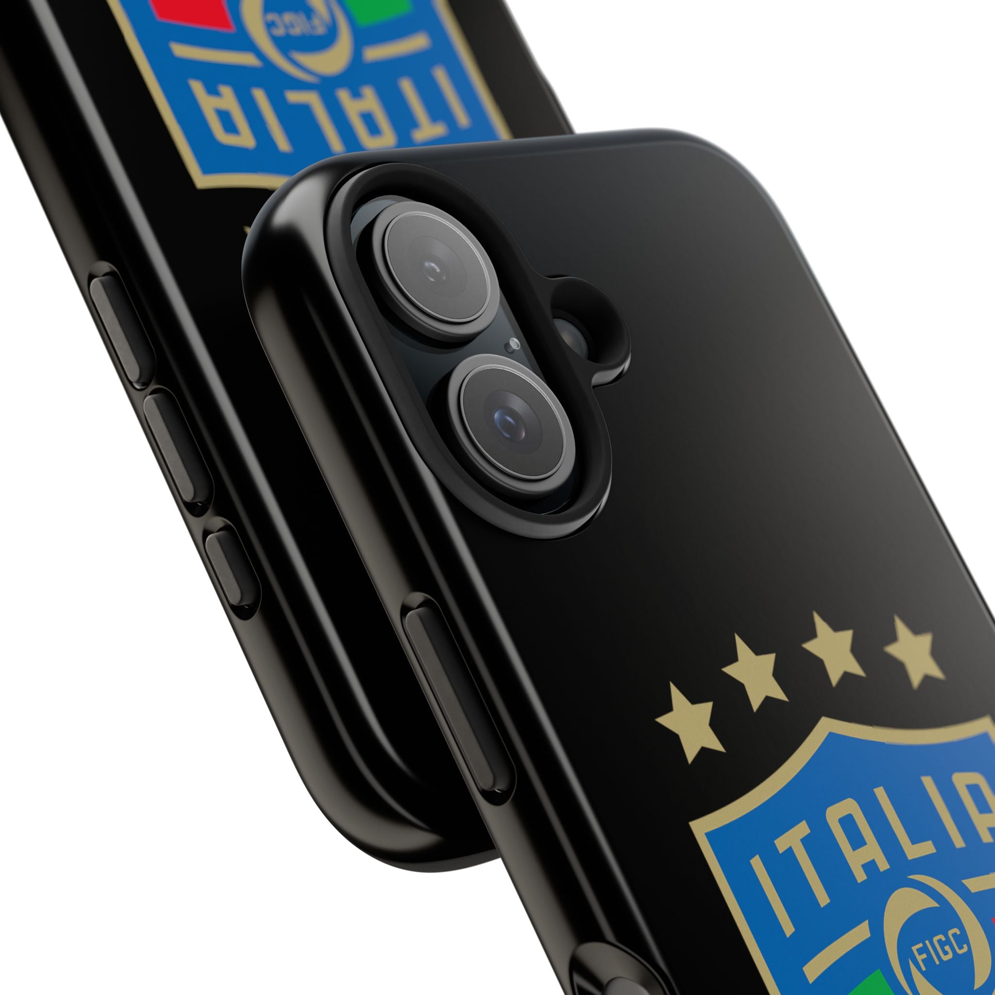 Italia Shield Tough Phone Case  Italian Flag Soccer Crest with Four Stars